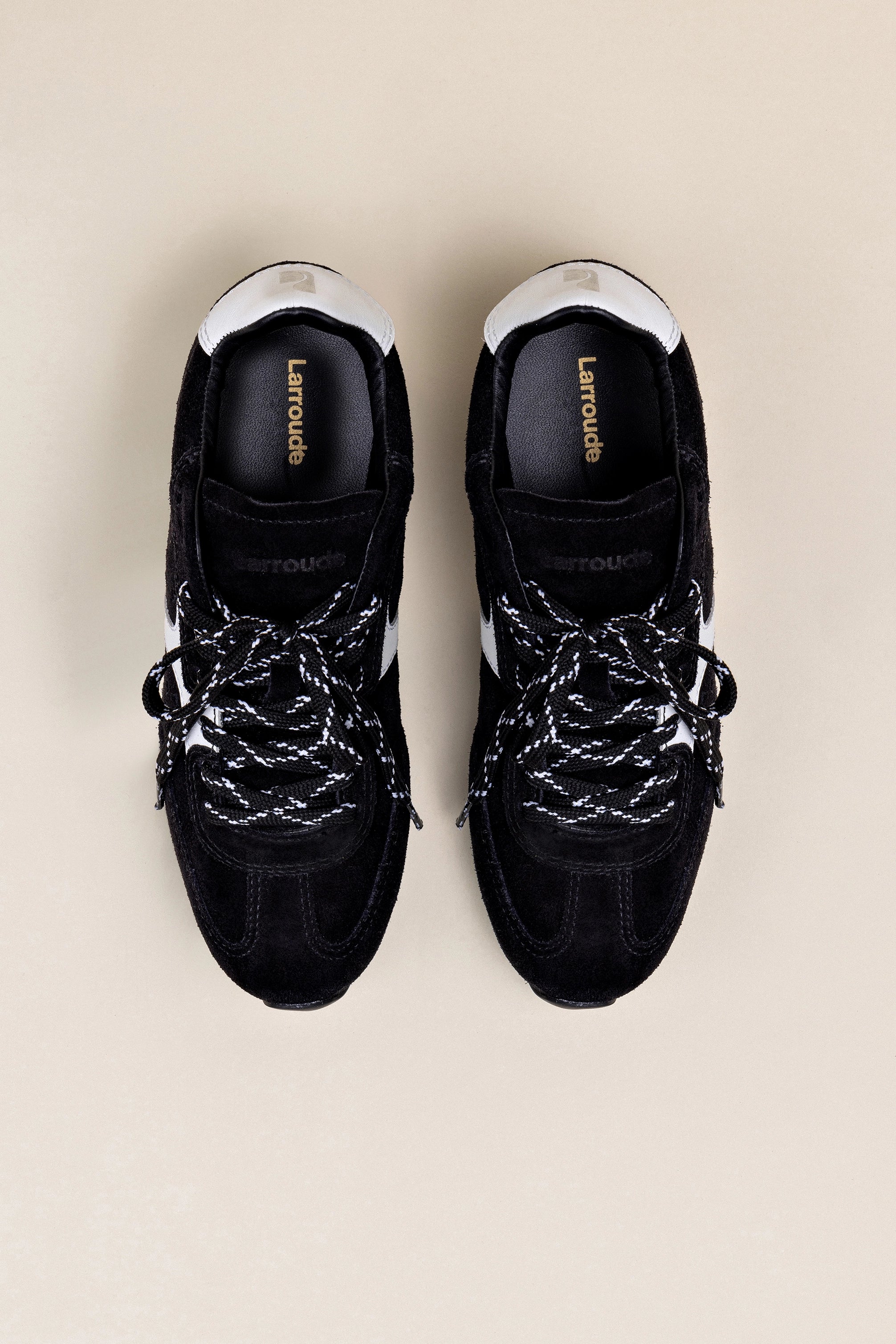 Stella Black Suede Sneakers - Women's Casual Shoes for Walking, Running & Everyday Comfort | Stylish & Lightweight Footwear for Work, Travel & Outdoor Activities