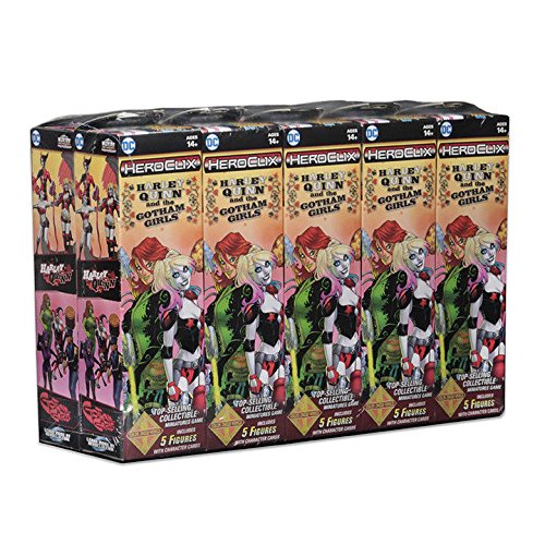 Heroclix Harley Quinn & Gotham Girls Booster Box Brick - 10-Pack Collectible Miniature Game Set for Tabletop Battles & DC Comics Display