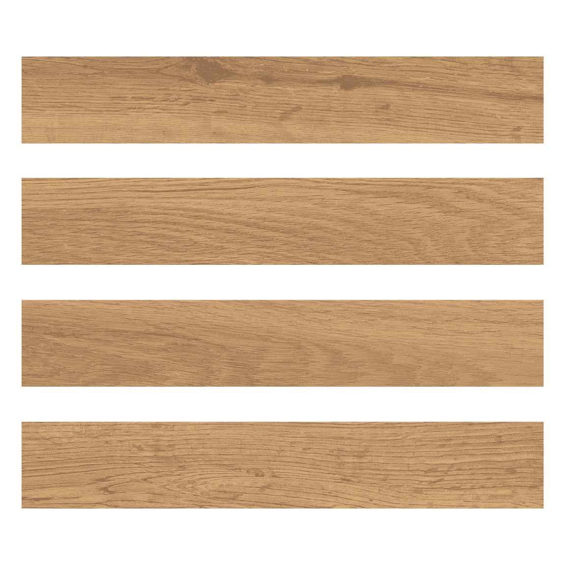 Dynamicwood Brick Deep Oak Tile 2x12 - Premium Wood Look Flooring for Living Room, Bedroom & Kitchen Renovation