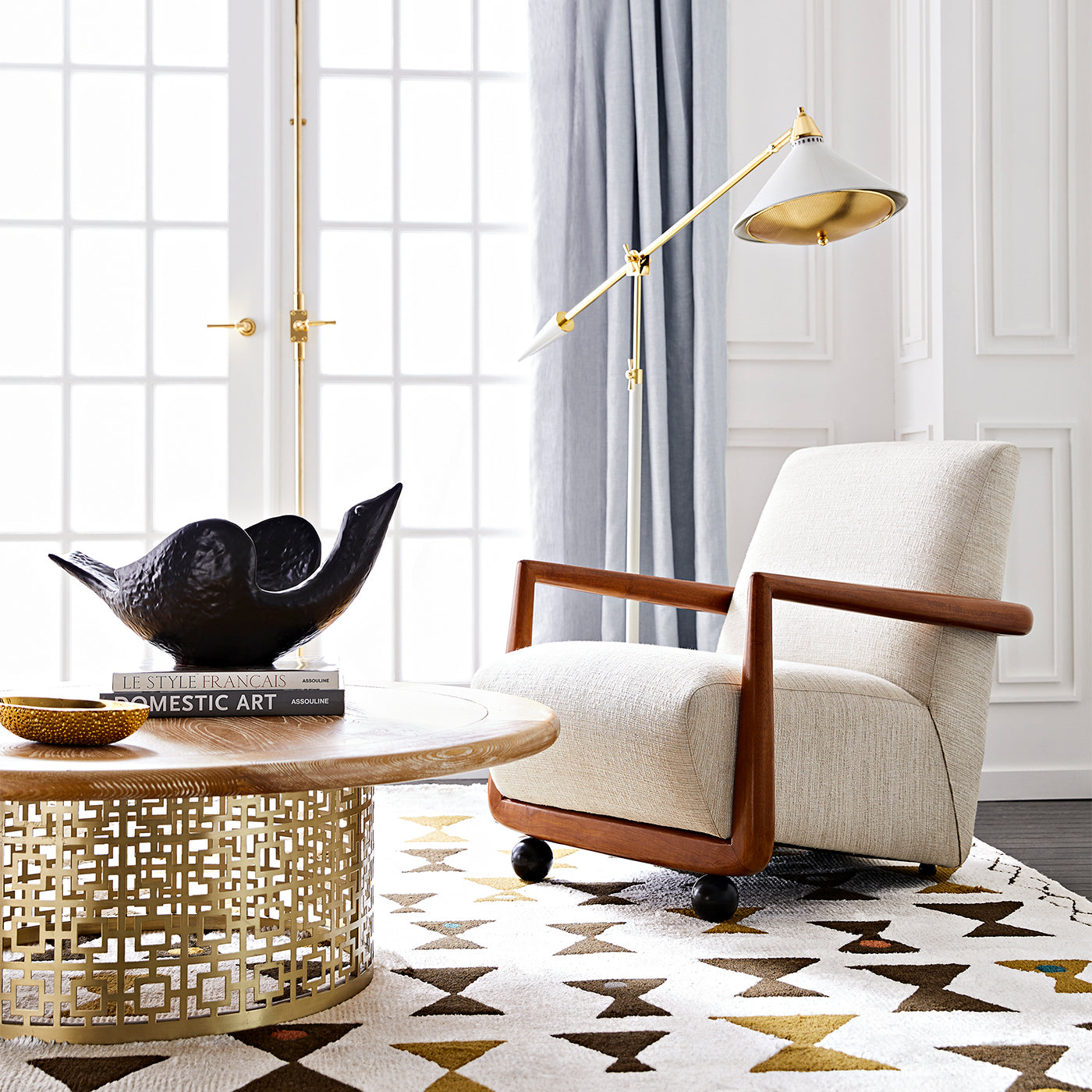 Maxime Modern Adjustable LED Floor Lamp for Living Room, Bedroom - Bright Task Lighting for Reading, Working & Relaxing