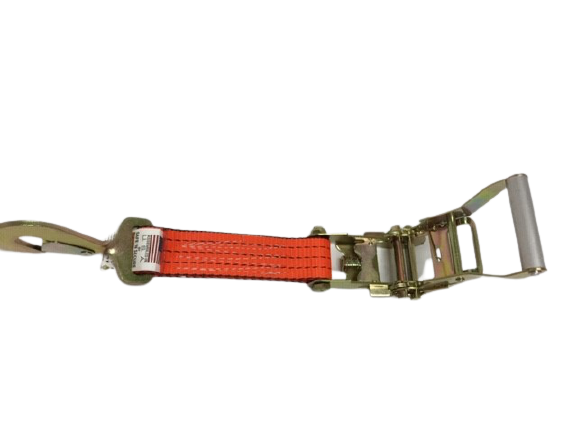 4-Pack Heavy Duty Combo Axle Straps with Ratchet & Twisted Snap Hook - Secure Tie Downs for Trucks, Trailers, Motorcycles - Perfect for Towing, Hauling, Transporting Equipment