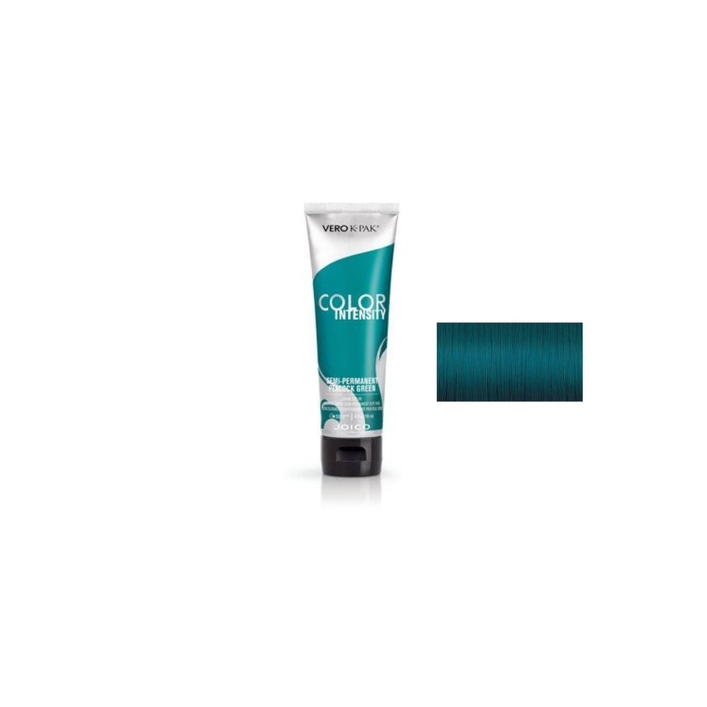 Vibrant Semi-Permanent Peacock Green Hair Dye - Long-Lasting & Bold Color for DIY Hair Coloring at Home or Salon Use
