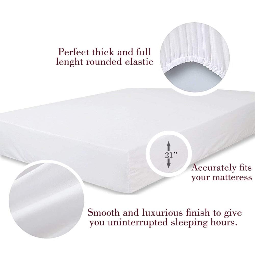 1000 Thread Count 2-Piece Pillowcase Set - Ultra Soft 100% Egyptian Cotton Bedding, Elegant & Premium Quality (Standard Size, Burgundy) for Luxury Bedroom, Hotel, or Gift Giving