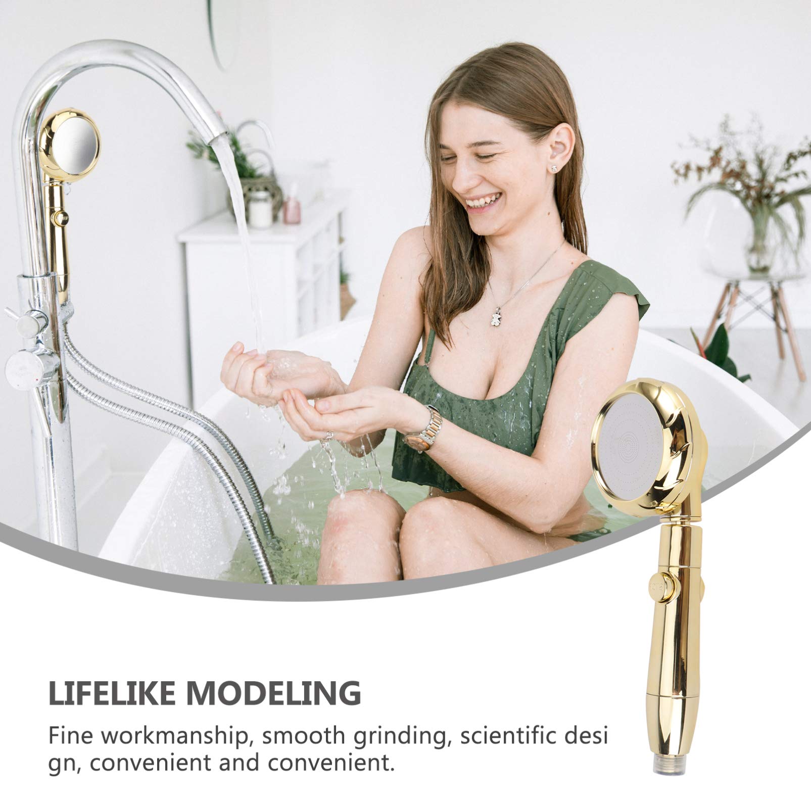 High Pressure Shower Head with 6 Spray Modes - Adjustable Rainfall Shower Nozzle for Bathroom - Perfect for Relaxing Spa Experience at Home