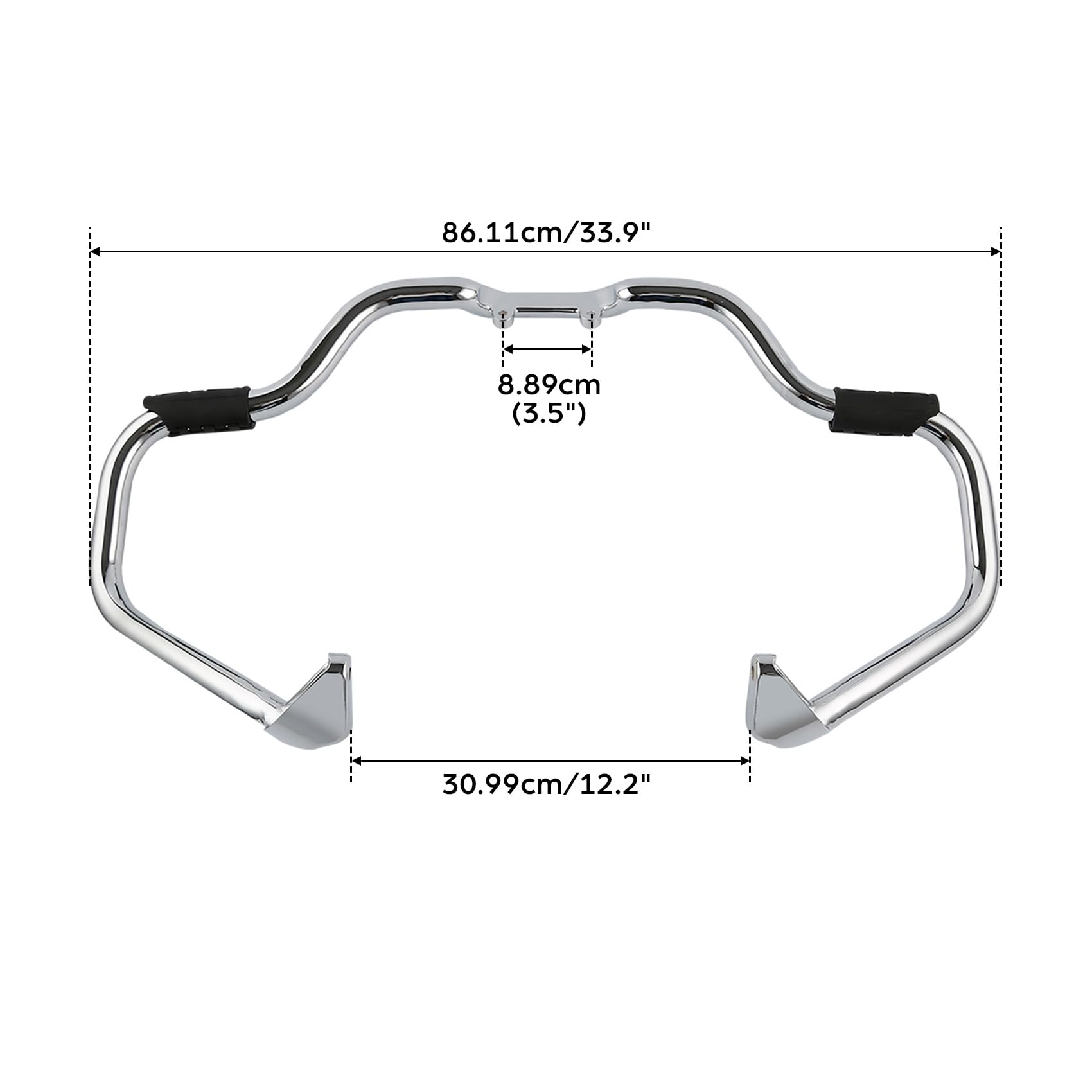 TCT-MOTORPARTS Chrome Engine Guard Crash Bar for Indian Chief Dark Horse, Chieftain Dark Horse & Springfield (2016-2024) | Heavy-Duty Highway Protection | Perfect for Long Rides and Urban Commuting