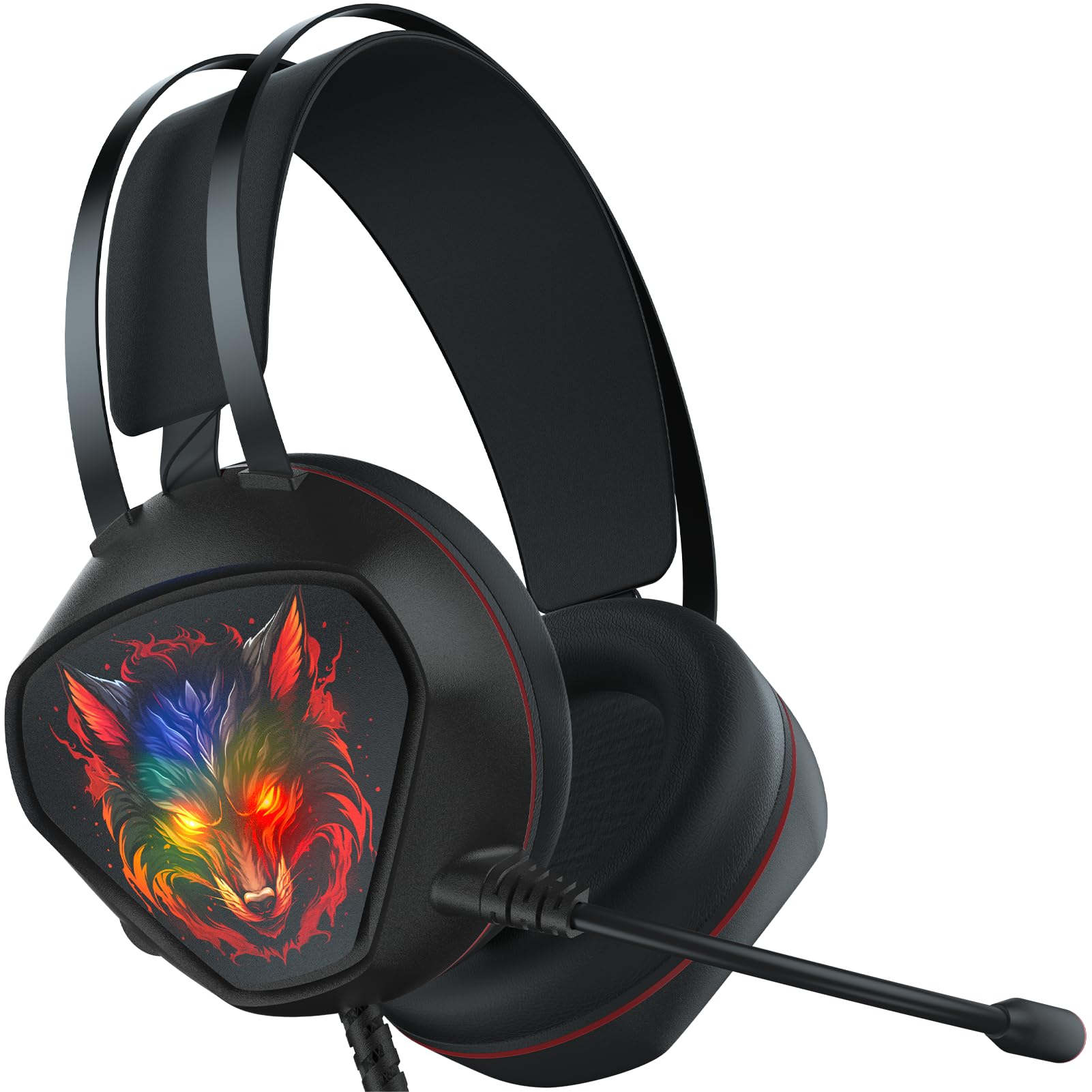 Best Gaming Headset for PS5, PS4, PC, Xbox & Switch - Wired Headphones with Microphone for Professional Gaming & Streaming | Perfect for Esports, Online Classes & Work from Home