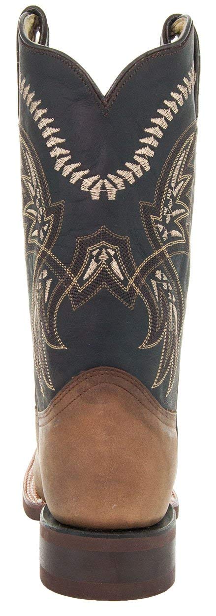 **Soto Boots Men's Square Toe Cowboy Boots - Genuine Leather Western Boots for Men (H4002) - Perfect for Rodeo, Country Dancing & Casual Wear**
