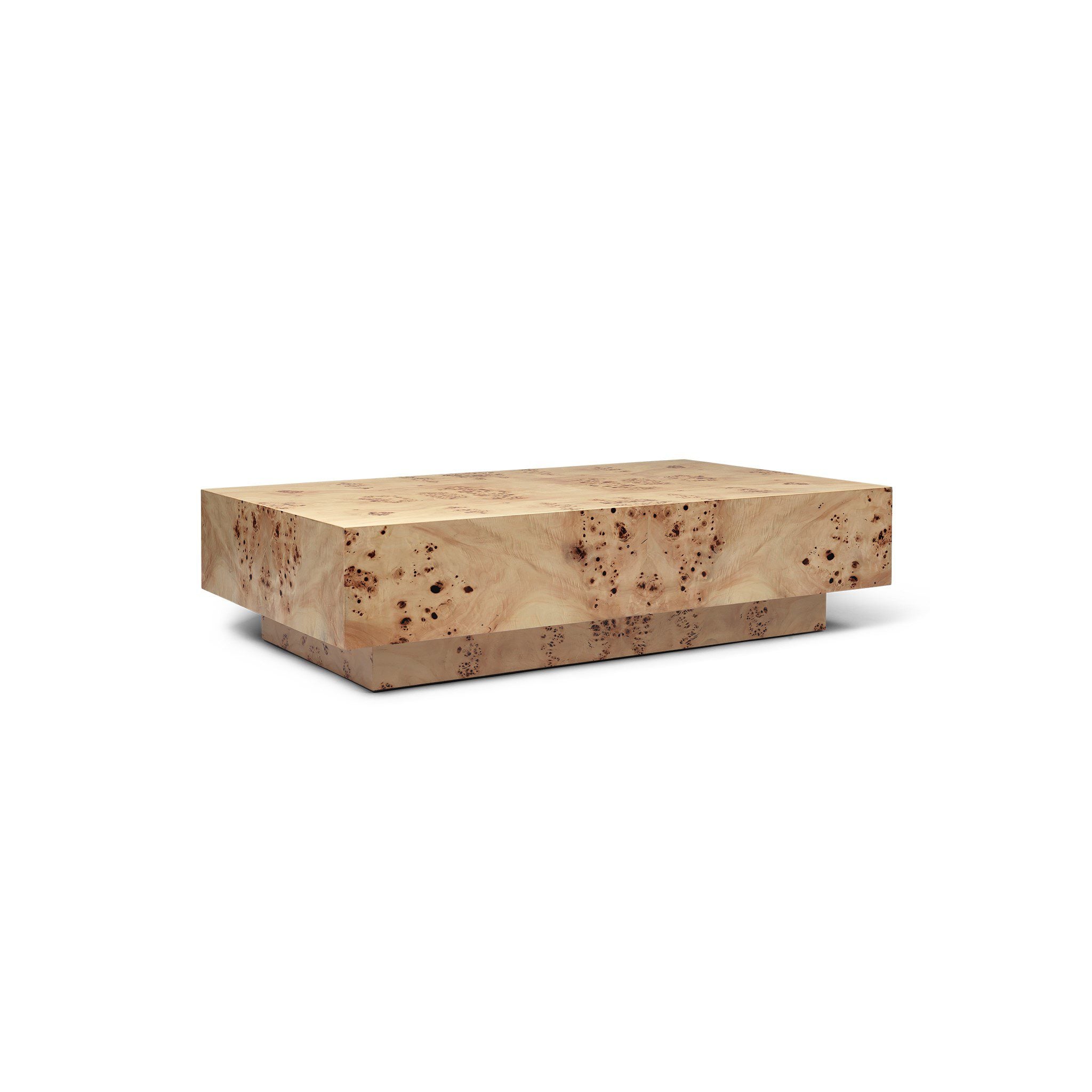FERM LIVING Natural Burl Wood Coffee Table - Modern Scandinavian Living Room Furniture for Home Decor & Stylish Interior Design