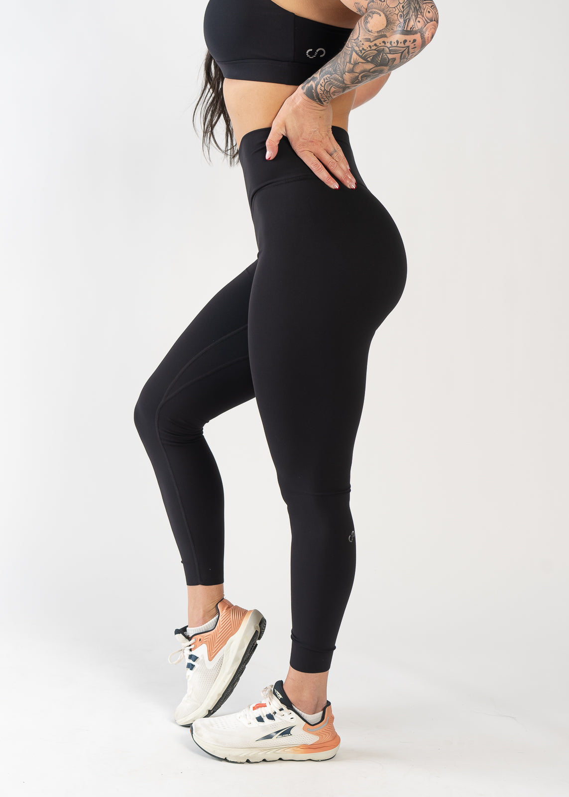NKD High Waist Criss Cross Yoga Leggings for Women - Black | Workout, Running, Gym & Lounge Wear