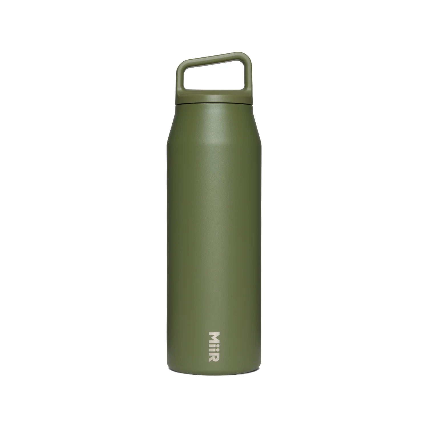 MiiR Wide Mouth Water Bottle 32oz (1L) - Insulated Stainless Steel Vacuum Flask for Hot & Cold Drinks - Perfect for Hiking, Camping, Gym & Outdoor Adventures - Evergreen Color