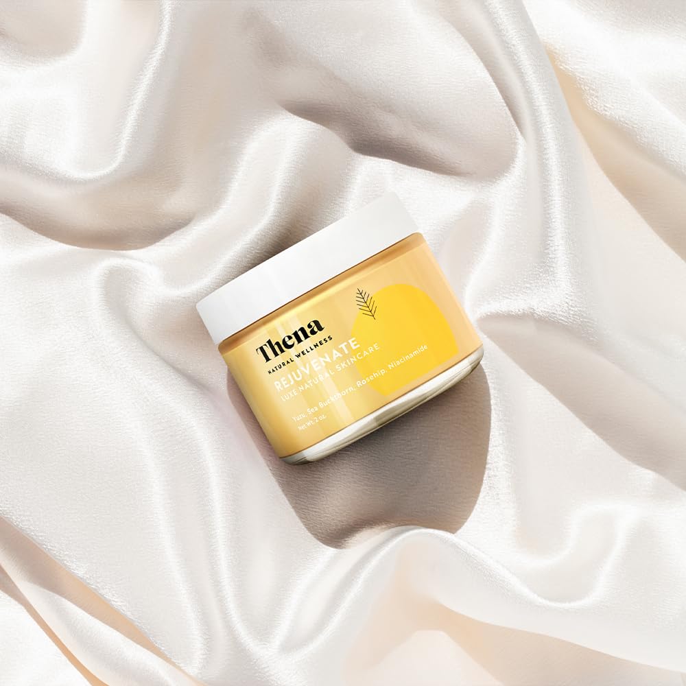 Thena Rejuvenate Facial Cream - Deep Moisturizer & Restorative Anti-Aging Cream for Women | Travel Size | Perfect for Dry Skin Care & Overnight Hydration