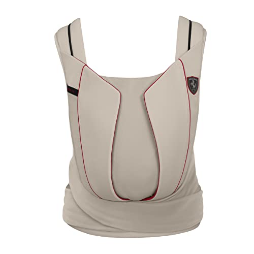 Cybex Yema Tie Ferrari Baby Carrier - Silver Grey | Ergonomic & Adjustable Infant Carrier for Newborns to Toddlers | Perfect for Travel, Hiking & Daily Use