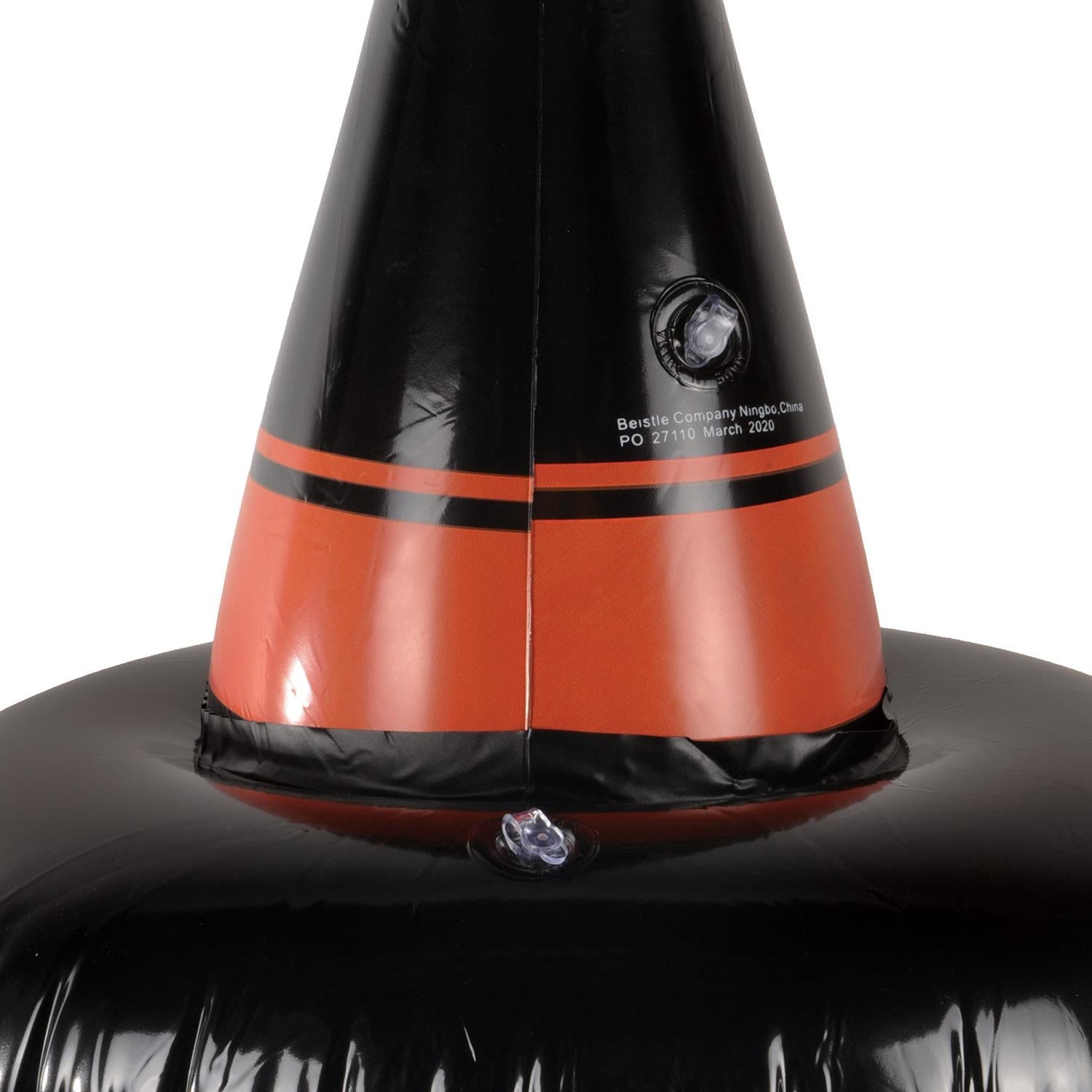 12 Pack Beistle Halloween Inflatable Witch Hat Ring Toss Game - Fun Outdoor Party Decorations for Halloween Festivals, Carnivals & Backyard Gatherings