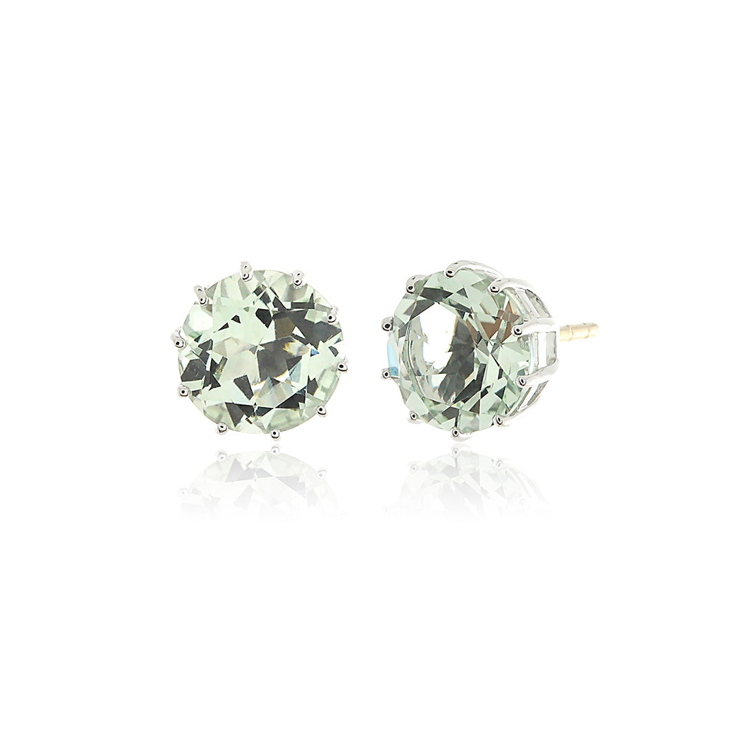 Green Quartz Dottie Earrings - Elegant Handmade Jewelry for Women, Perfect for Parties, Weddings & Everyday Wear