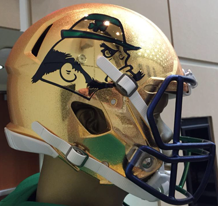 Notre Dame Fighting Irish 2015 SHAMROCK Series HydroFX Revolution Speed Authentic Full Size Football - Official NCAA Collectible for Sports Fans, Home Decor, and Game Day Display