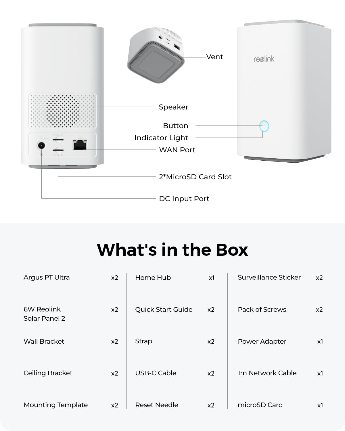 REOLINK 4K Solar Wireless Outdoor Security Camera System - 360° Pan & 140° Tilt, Smart Motion Detection, 2.4G/5G Wi-Fi, Encrypted Local Storage, No Monthly Fee - Ideal for Home Surveillance, Backyard Monitoring, and Business Security