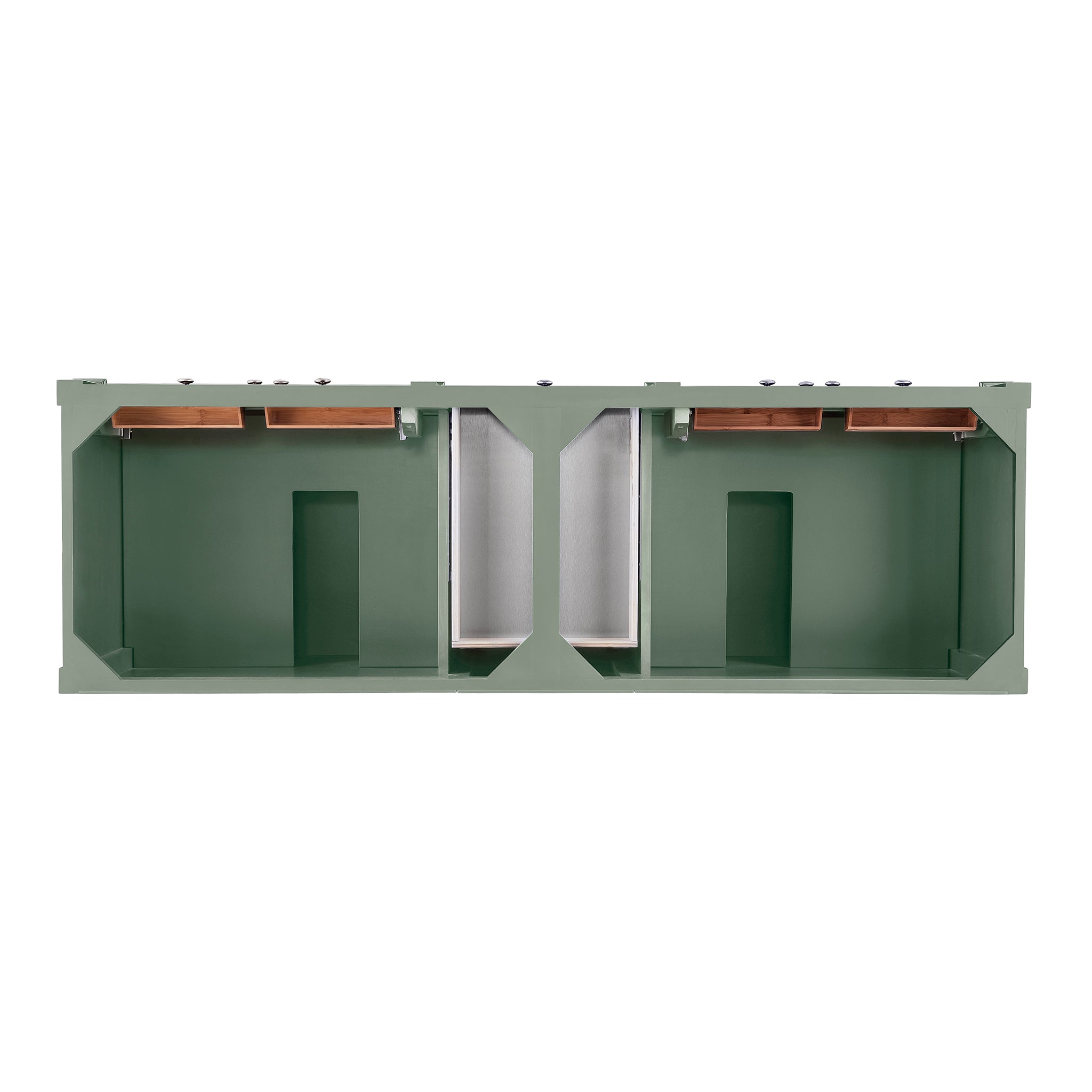 Brittany 72 Inch Double Bathroom Vanity in Smokey Celadon - Modern Farmhouse Style for Master Bathroom or Guest Bath Remodel