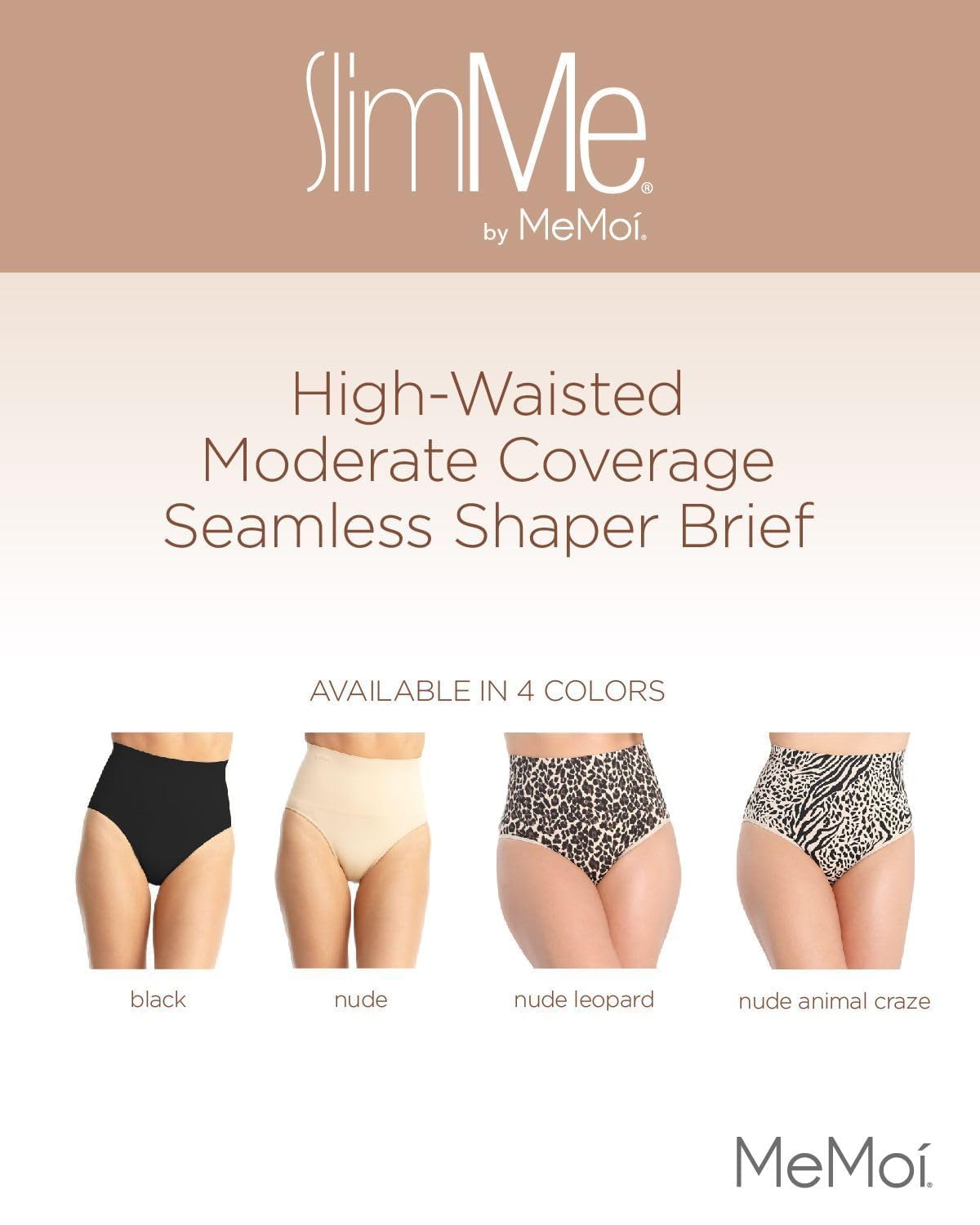 SlimMe High Waisted Seamless Underwear for Women - Tummy Control Shaping Panties with No Show Comfort, Sizes S-2XL | Perfect for Everyday Wear, Yoga & Shapewear Under Dresses