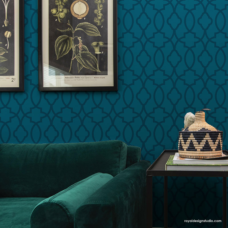 Medina Trellis Wall Stencil - DIY Home Decor Stencil for Painting, Wall Art, and Creative Projects - Perfect for Bedrooms, Living Rooms, and Accent Walls