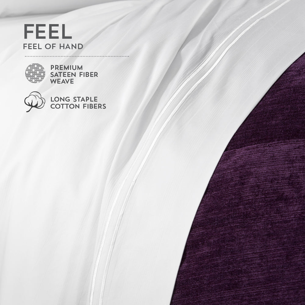 PureCare Premium Bamboo Sheet Set - Soft Breathable Cooling Bed Sheets - Queen Size 4-Piece Set - Eco-Friendly Luxury Bedding for Hot Sleepers & All Seasons Use