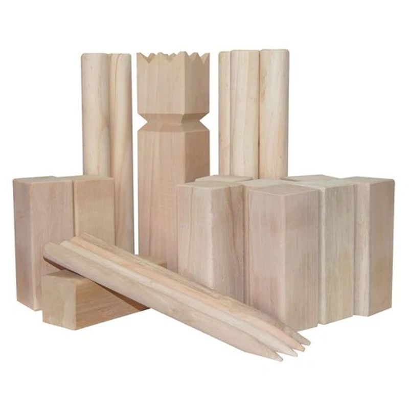 Premium Kubb Viking Lawn Game Set - Outdoor Backyard Tossing Game for Family, Friends & Parties - Perfect for Picnics, BBQs, Camping & Beach Fun