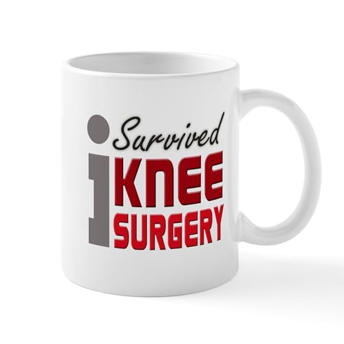 White - I Survived Knee Surgery Mug