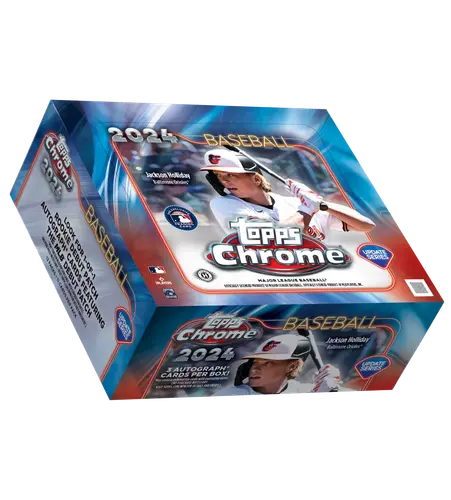2024 Topps Chrome Update Baseball Jumbo Box - 24 Packs, 288 Cards - MLB Trading Cards Collection for Collectors & Fans - Perfect for Sports Memorabilia, Gift Giving & Fantasy Baseball