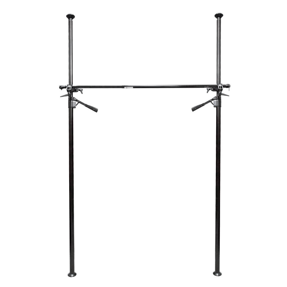 Professional Photography Backdrop Support Stand Kit - 2 Autopoles with Crossbars & Convenient Clamps for Studio, Portrait, and Event Photography | Perfect for Photo Shoots, Video Production, and Live Streaming