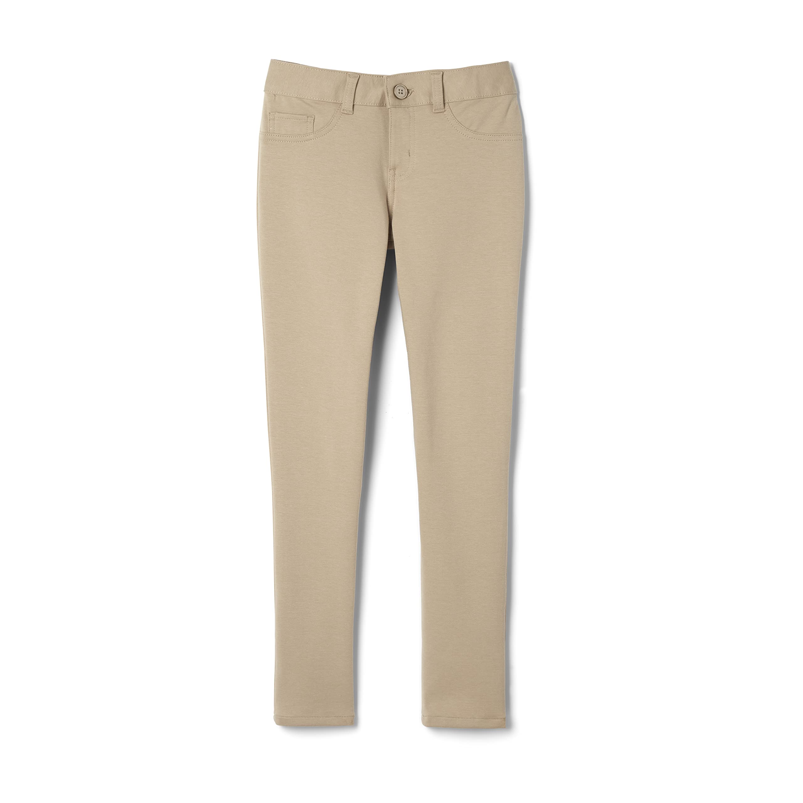 French Toast Women's Junior's Skinny Fit Stretch Ponte Pants - Comfortable Slim Fit Trousers for Work, Office & Casual Wear