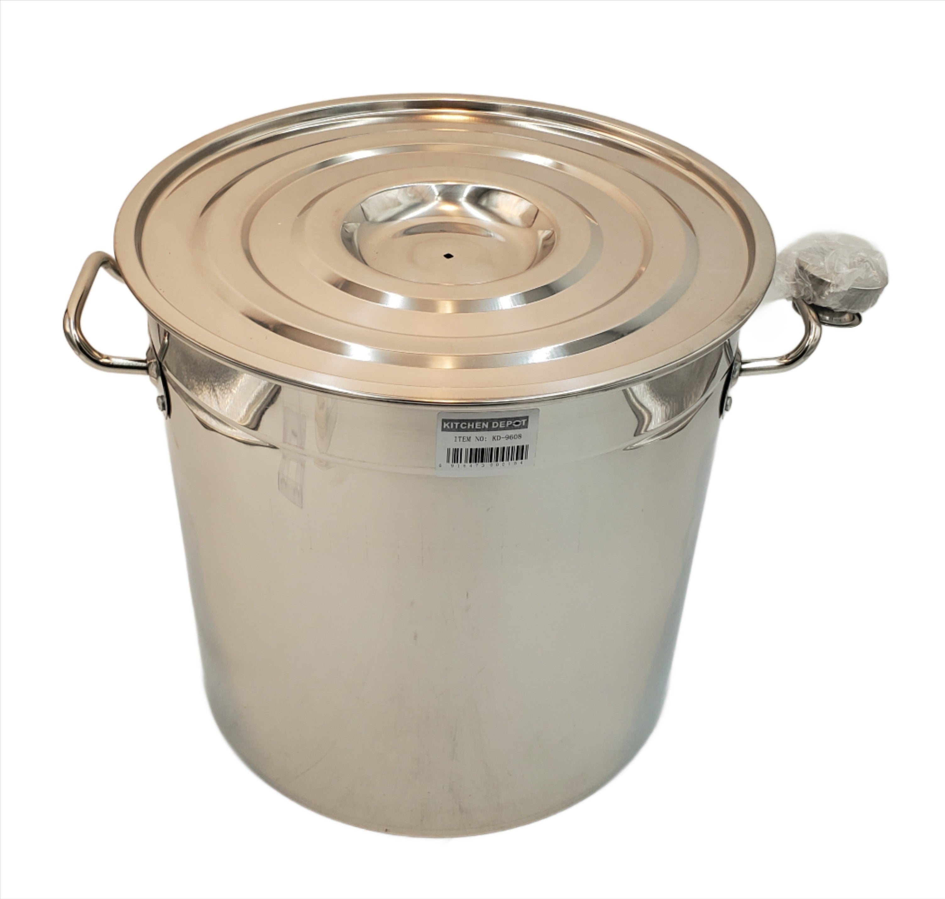 47QT Stainless Steel Stock Pot with Lid - 14x14 Inches, Heavy Duty Cooking Pot for Soups, Stews & Pasta - Perfect for Home Kitchens & Commercial Use