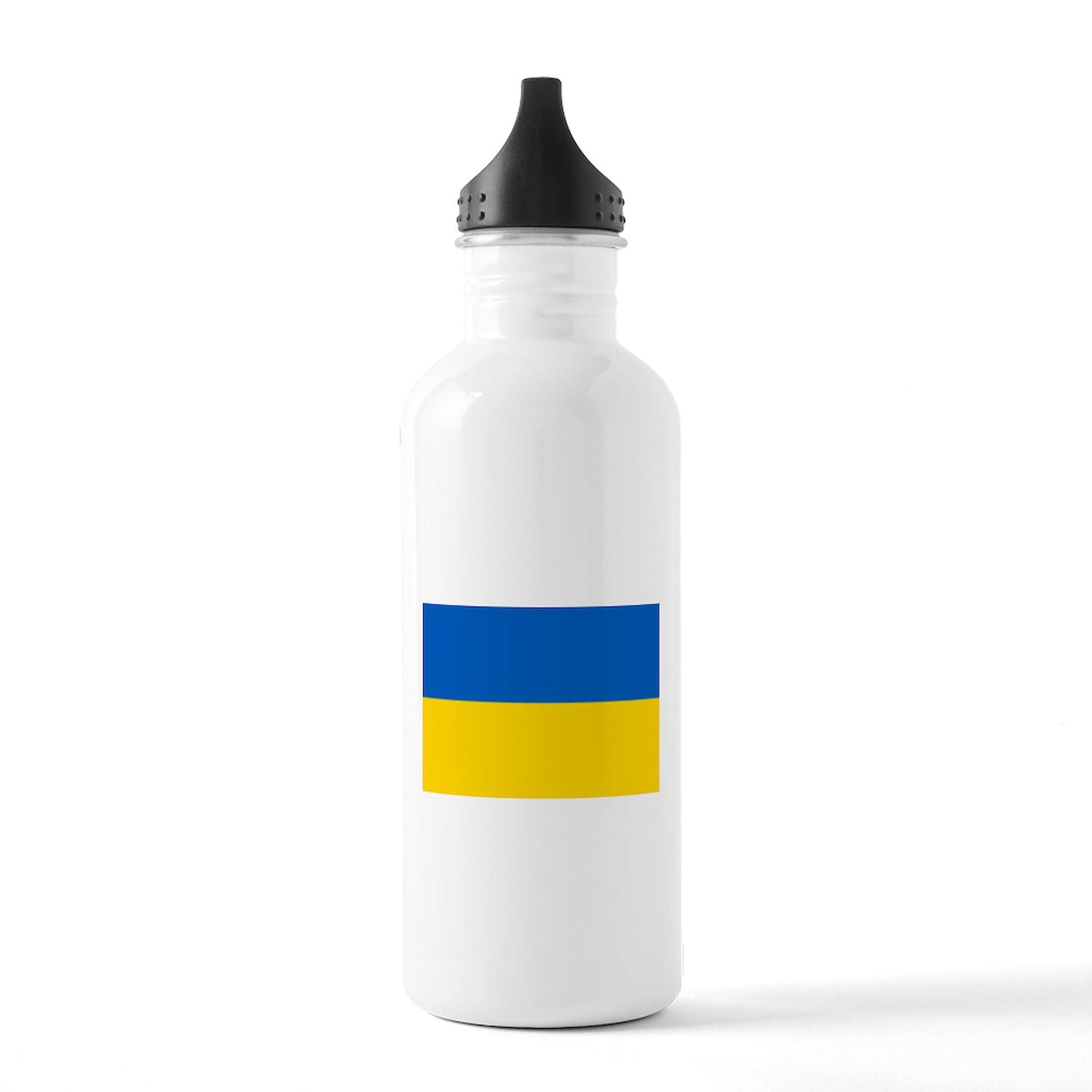Ukraine Flag Stainless Steel Water Bottle 1.0L (34 oz) - Insulated Double Wall Vacuum Flask for Hot & Cold Drinks - Perfect for Travel, Gym, Hiking & Outdoor Activities