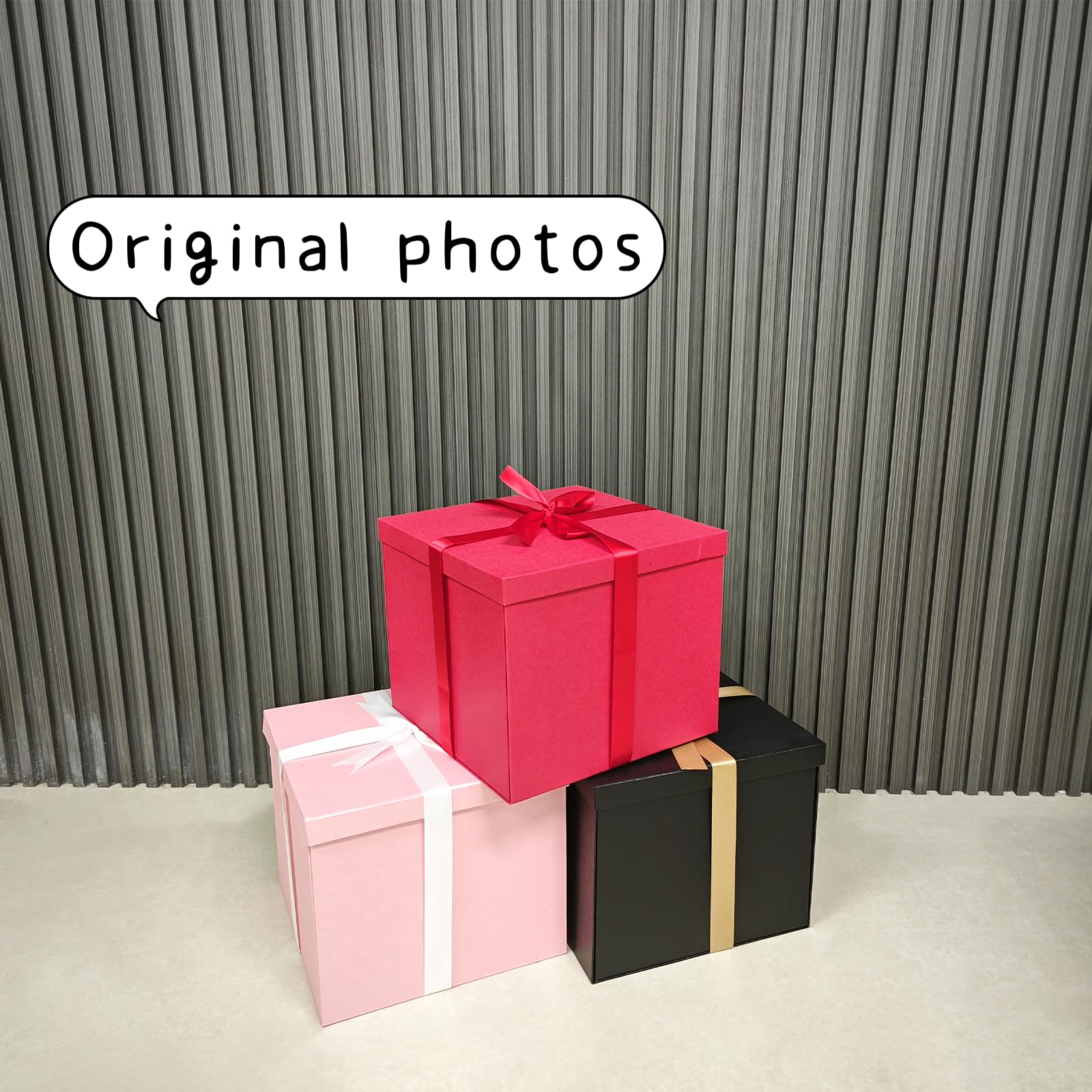 Premium 12x12x10 Inch Large Red Gift Box - Elegant Present Packaging for Birthdays, Valentine's Day, Christmas & Special Occasions - Perfect for Jewelry, Chocolates & Luxury Gift Wrapping