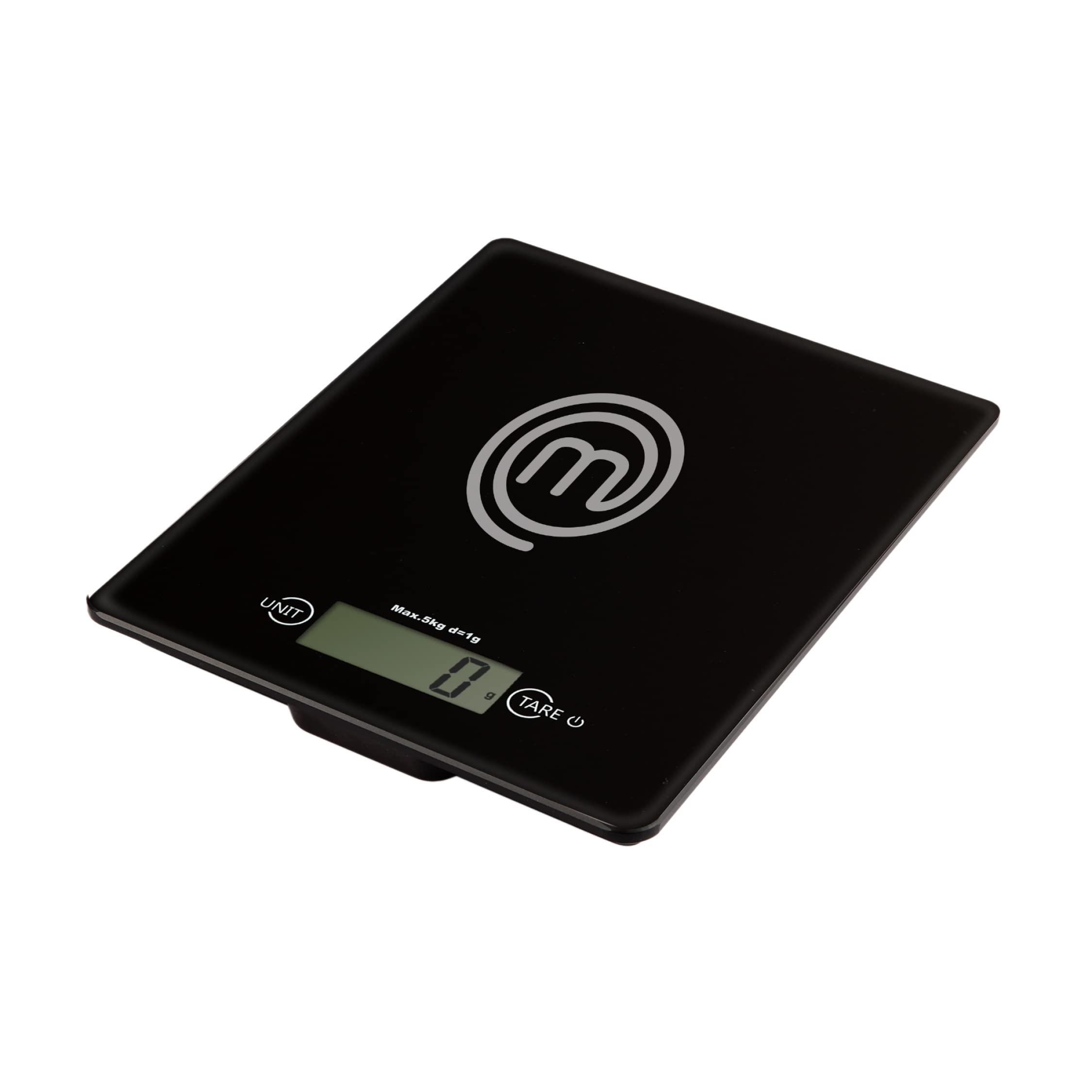 **MasterChef Digital Kitchen Scale - 11lb Capacity, 0.1oz Precision, Grams/Ounces, LCD Display, Tempered Glass - Perfect for Baking, Cooking, Meal Prep & Portion Control**