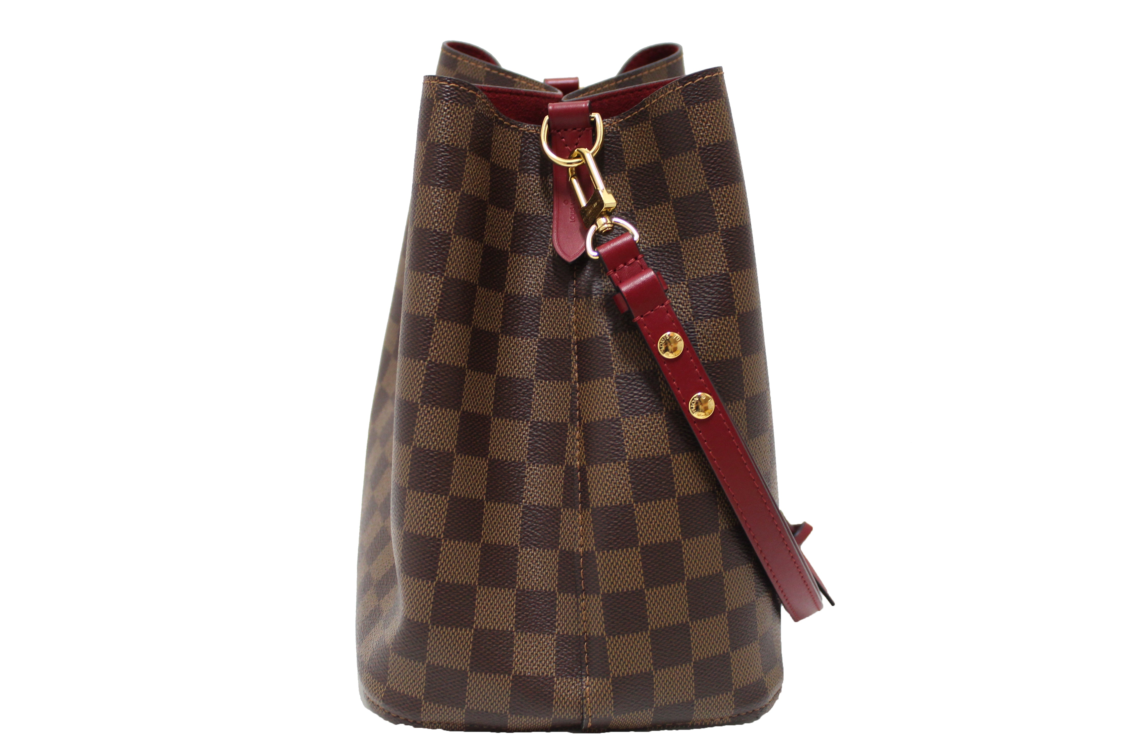 Authentic Louis Vuitton Damier Ebene NeoNoe MM Shoulder Bag for Women | Luxury Designer Handbag | Perfect for Work, Travel & Everyday Use