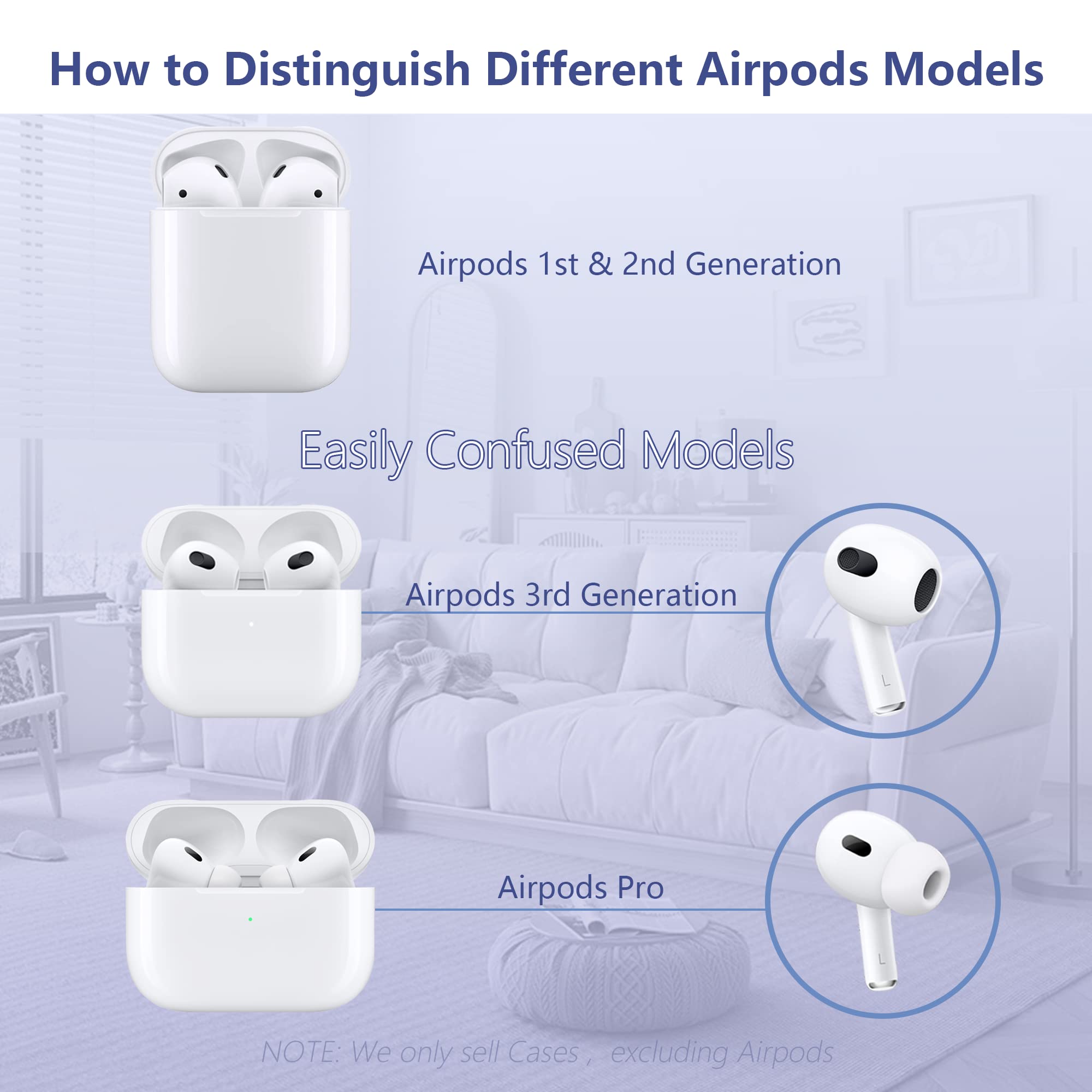 Custom AirPods Case with Keychain - Personalized Photo & Text Cover for AirPods 1/2 - Perfect Gift for Men & Women