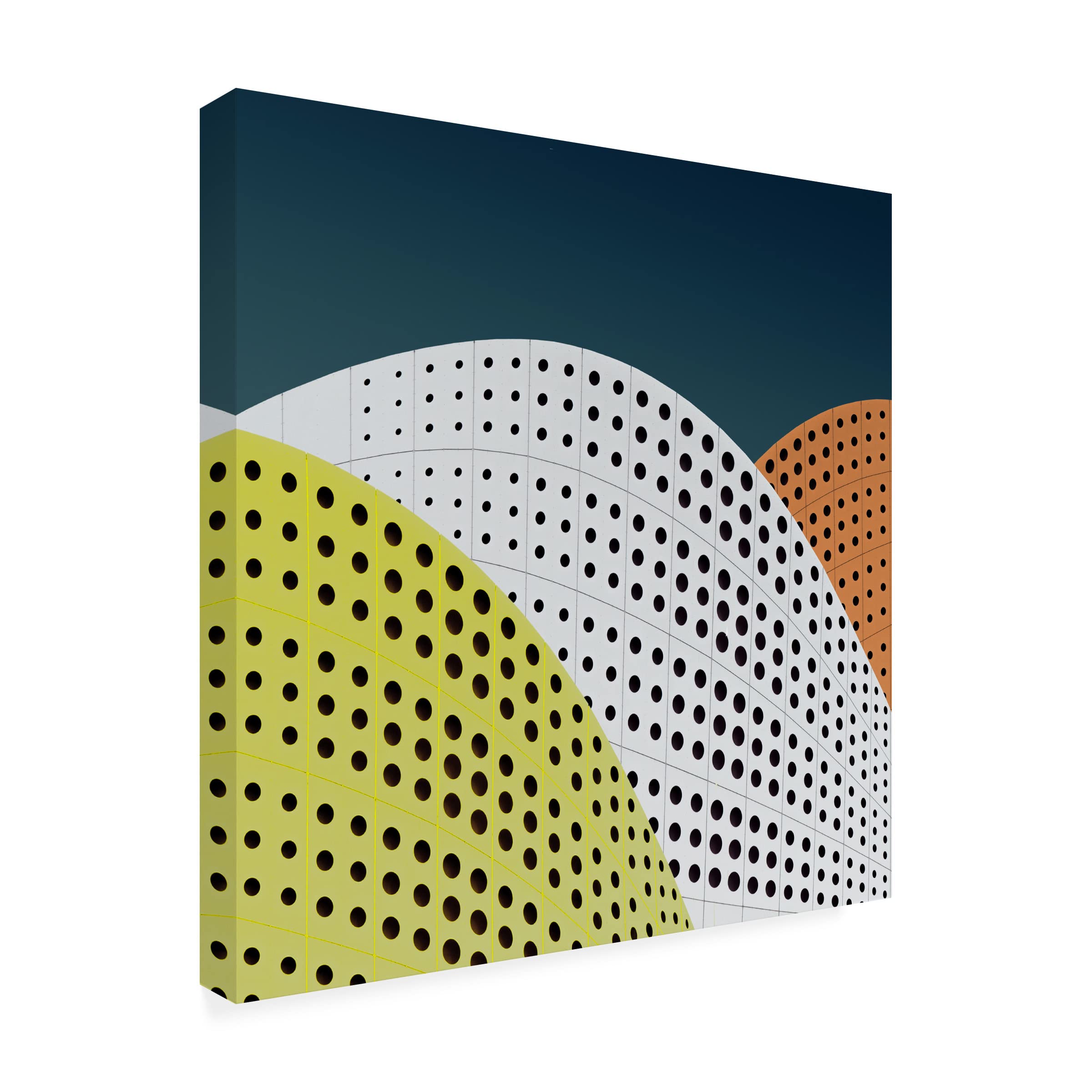 Trademark Fine Art 'Perforations' Canvas Wall Art by Luc Vangindertael - Modern Abstract Painting for Living Room, Bedroom & Office Decor