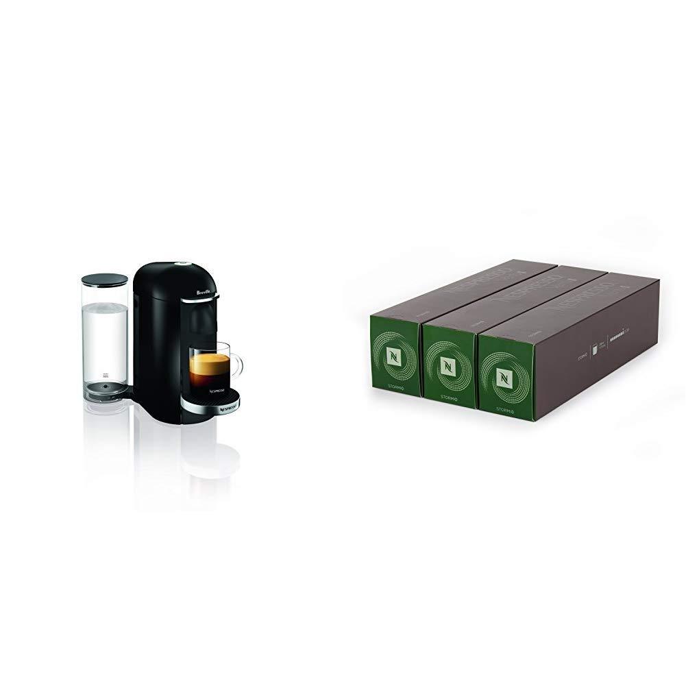 Breville Nespresso Office Coffee Machine Starter Kit - Black with 250 Coffee Capsules | Perfect for Home, Office & Business Use
