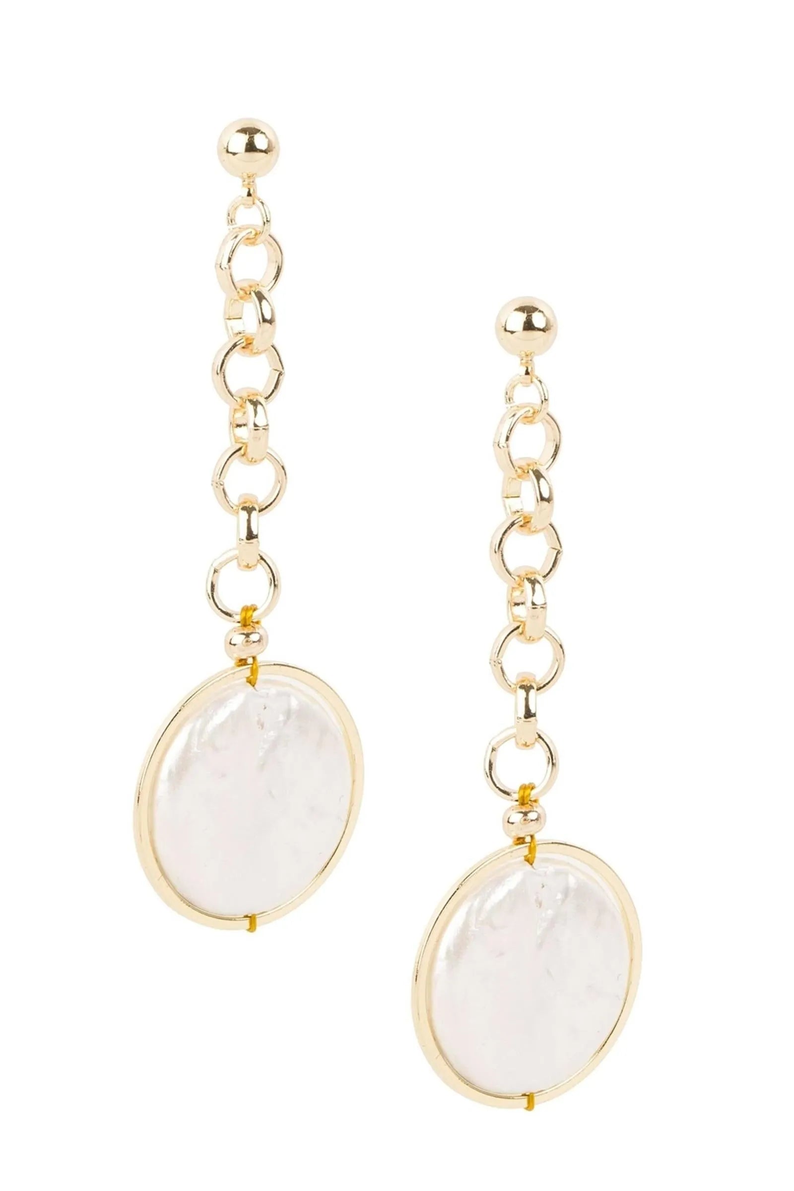 Elegant Pearl Coin Dangle Chain Earrings for Women - Vintage Boho Jewelry Gift for Party, Wedding & Everyday Wear