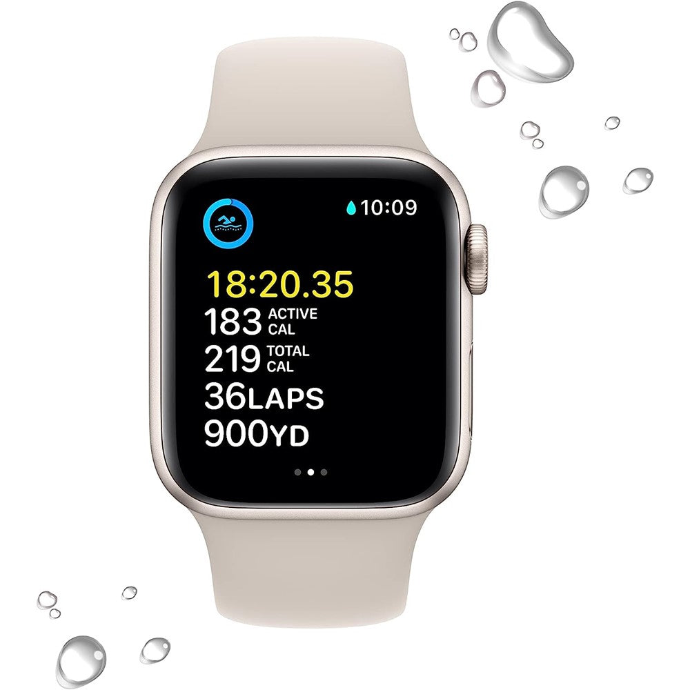 Apple Watch SE 2022 (44mm) GPS + Cellular Unlocked Smartwatch - Aluminum Case (Renewed Like New) for Fitness Tracking, Notifications & Calls | Perfect for Running, Workouts & Daily Use