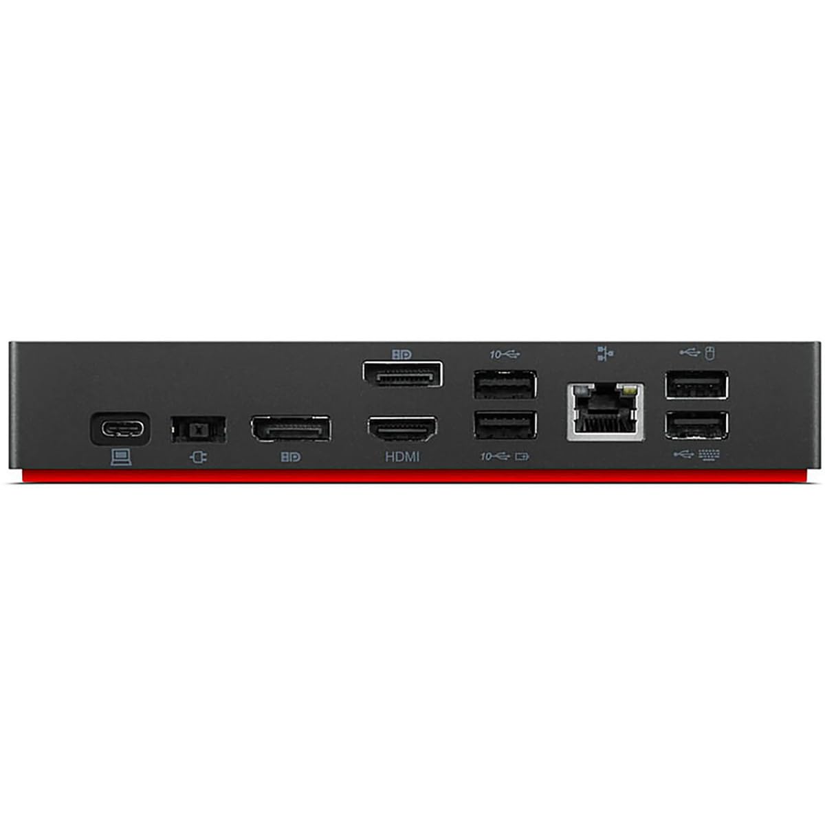 Lenovo ThinkPad USB-C Advanced Docking Station - 4K Dual Monitor Support, 10 USB Ports, Ethernet, for Home & Office Workspace Setup