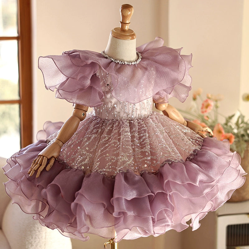 Princess Dress for Girls - Elegant Birthday Party & Baptism Gown | Perfect for Special Occasions, Photo Shoots & Celebrations