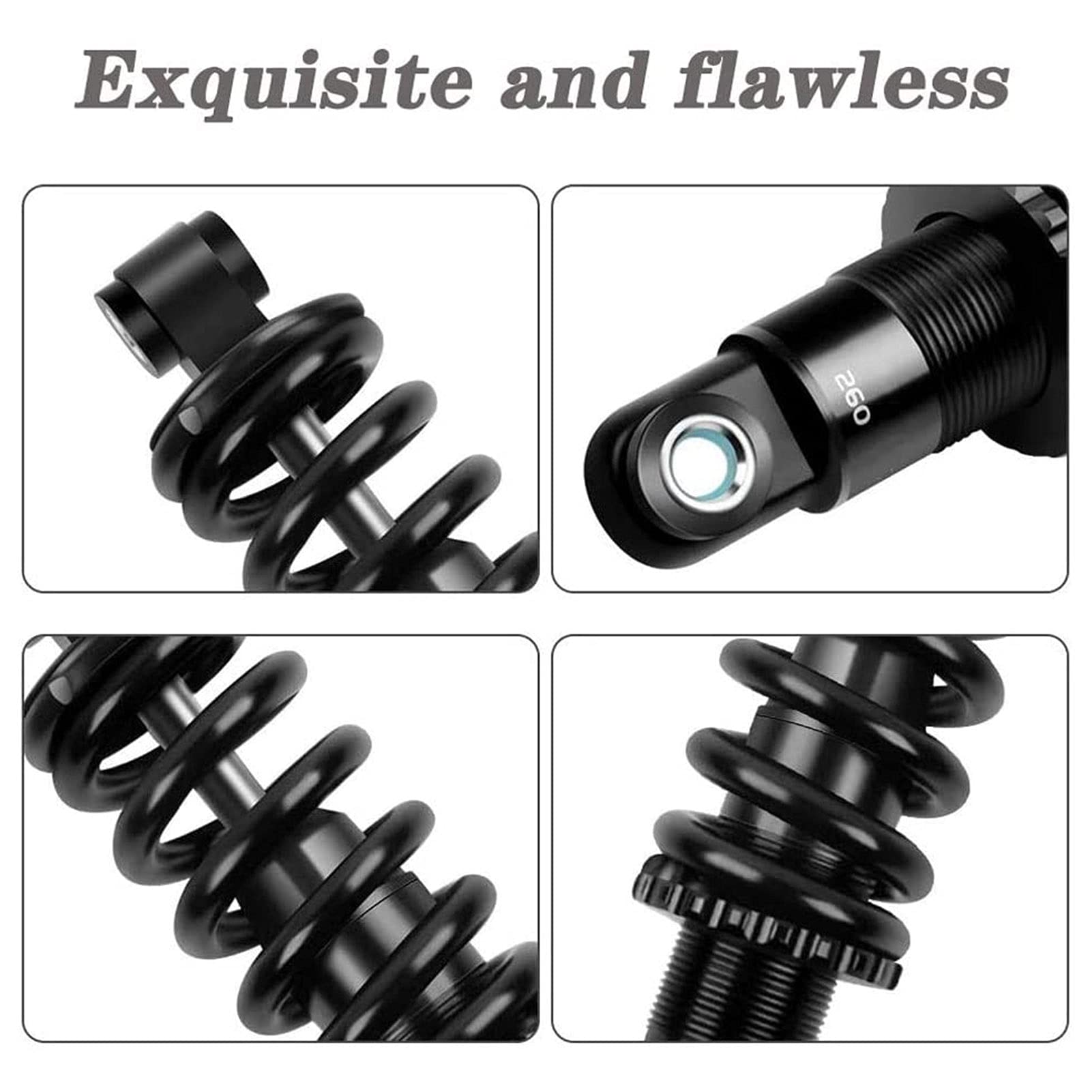 Premium 150mm Mountain Bike Rear Shock Absorber - Adjustable Air Spring Suspension for Downhill & Trail Bikes (750Lbs Capacity) | Durable MTB Suspension for Rough Terrains & Off-Road Adventures