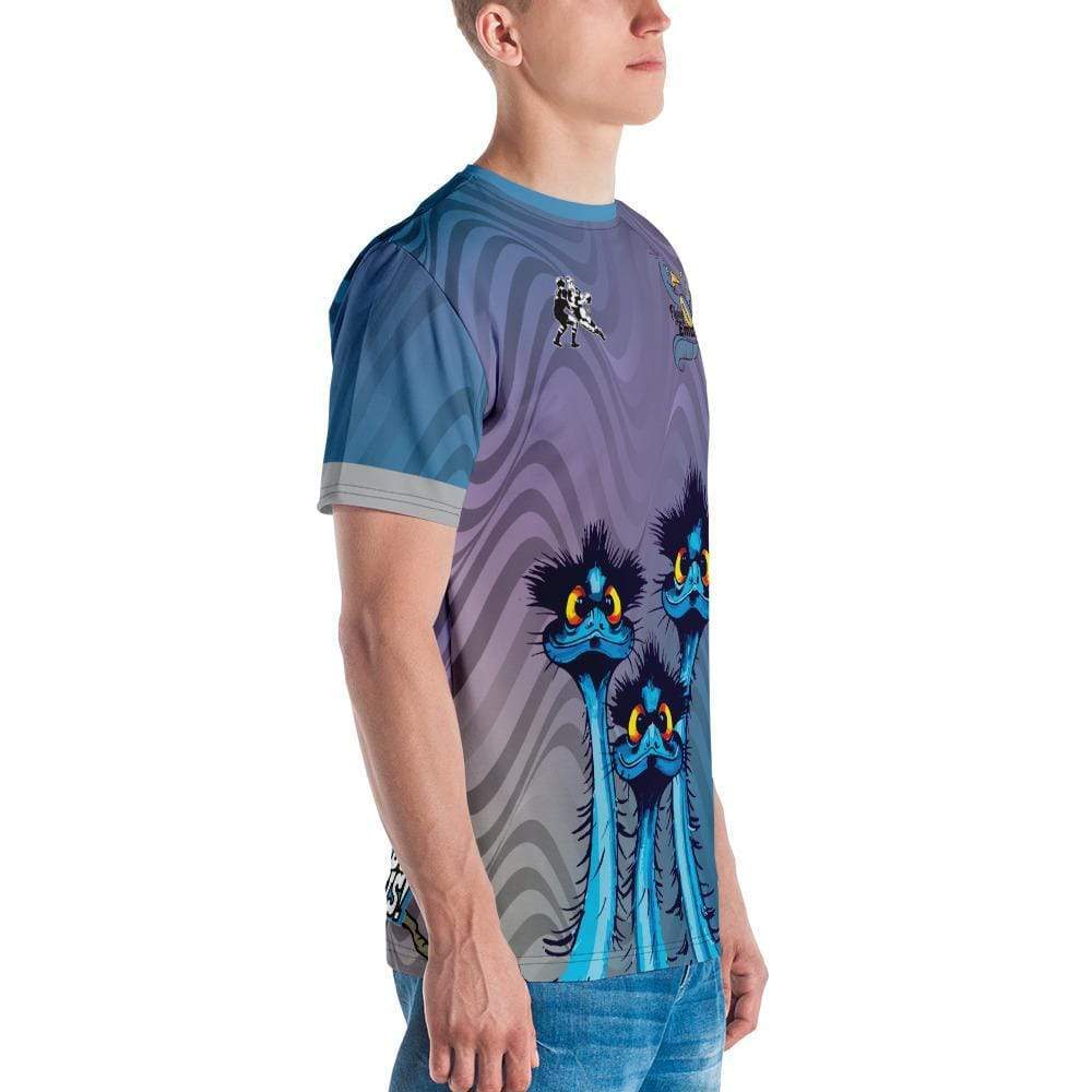 Flying Emus Cheers Graphic Short Sleeve T-Shirt for Men & Women - Casual Summer Tee for Outdoors, Travel and Streetwear Fashion