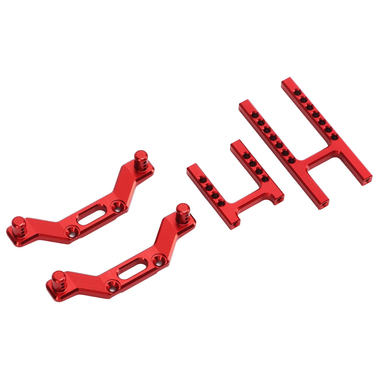 Minifinker RC Car Shell Column - Front & Rear Body Mount for Remote Control Cars (Red) | Durable Replacement Part for RC Vehicle Upgrades & Off-Road Racing