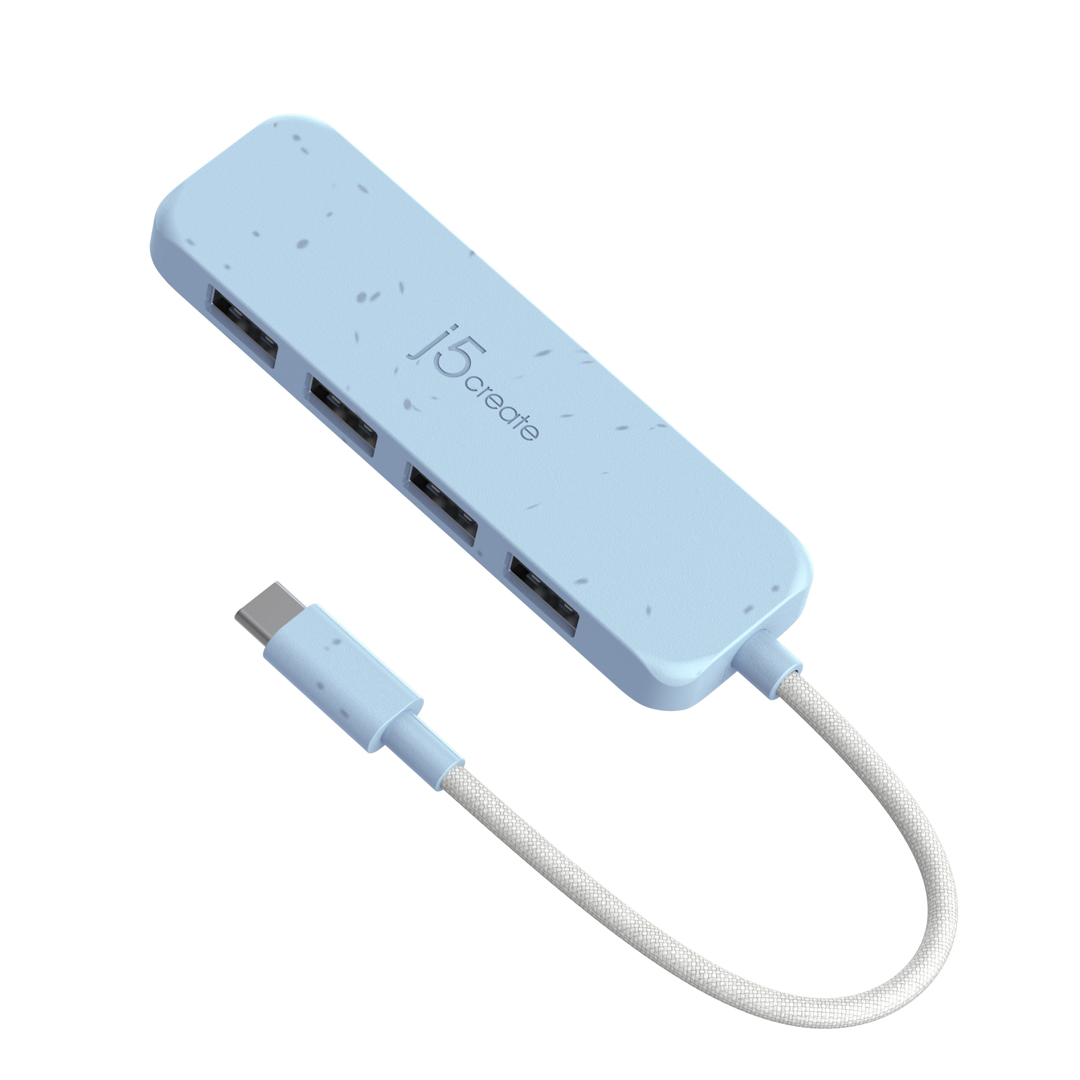 Eco-Friendly USB C to 4 Port USB 3.1 Gen 2 Hub - High Speed Data Transfer for Laptop, MacBook, PC - Perfect for Home Office, Gaming & Travel Accessories