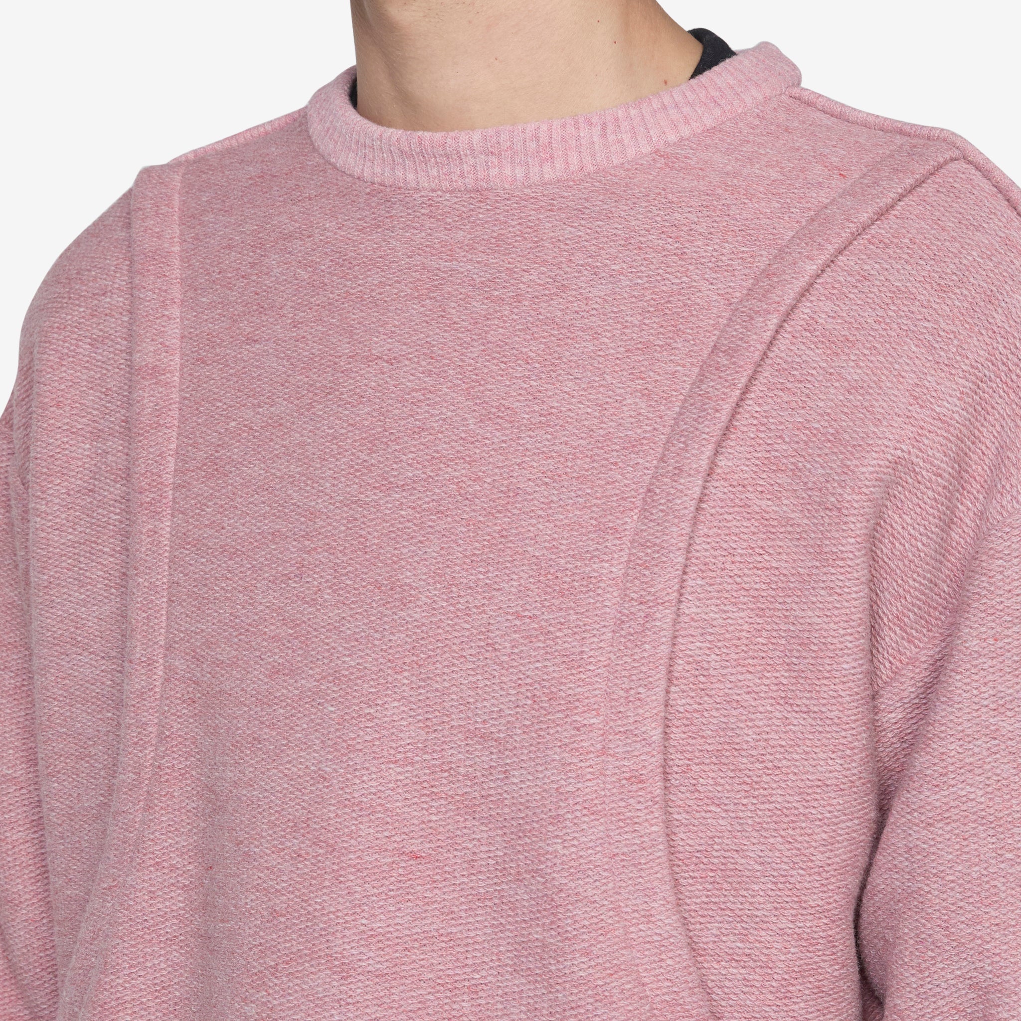 Women's Amanes Crewneck Sweater - Soft Pink Knit Pullover for Casual Wear | Perfect for Fall & Winter Outfits, Office & Weekend Style