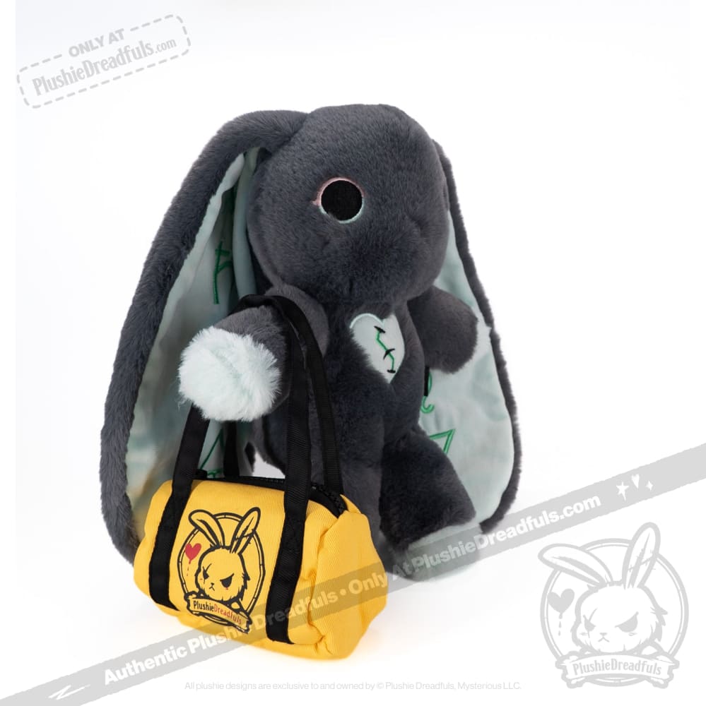 Plushie Dreadfuls Trust Issues Bunny Grey Edition - Soft Stuffed Animal Toy for Anxiety Relief & Emotional Support | Perfect for Therapy, Gifts, and Home Decor