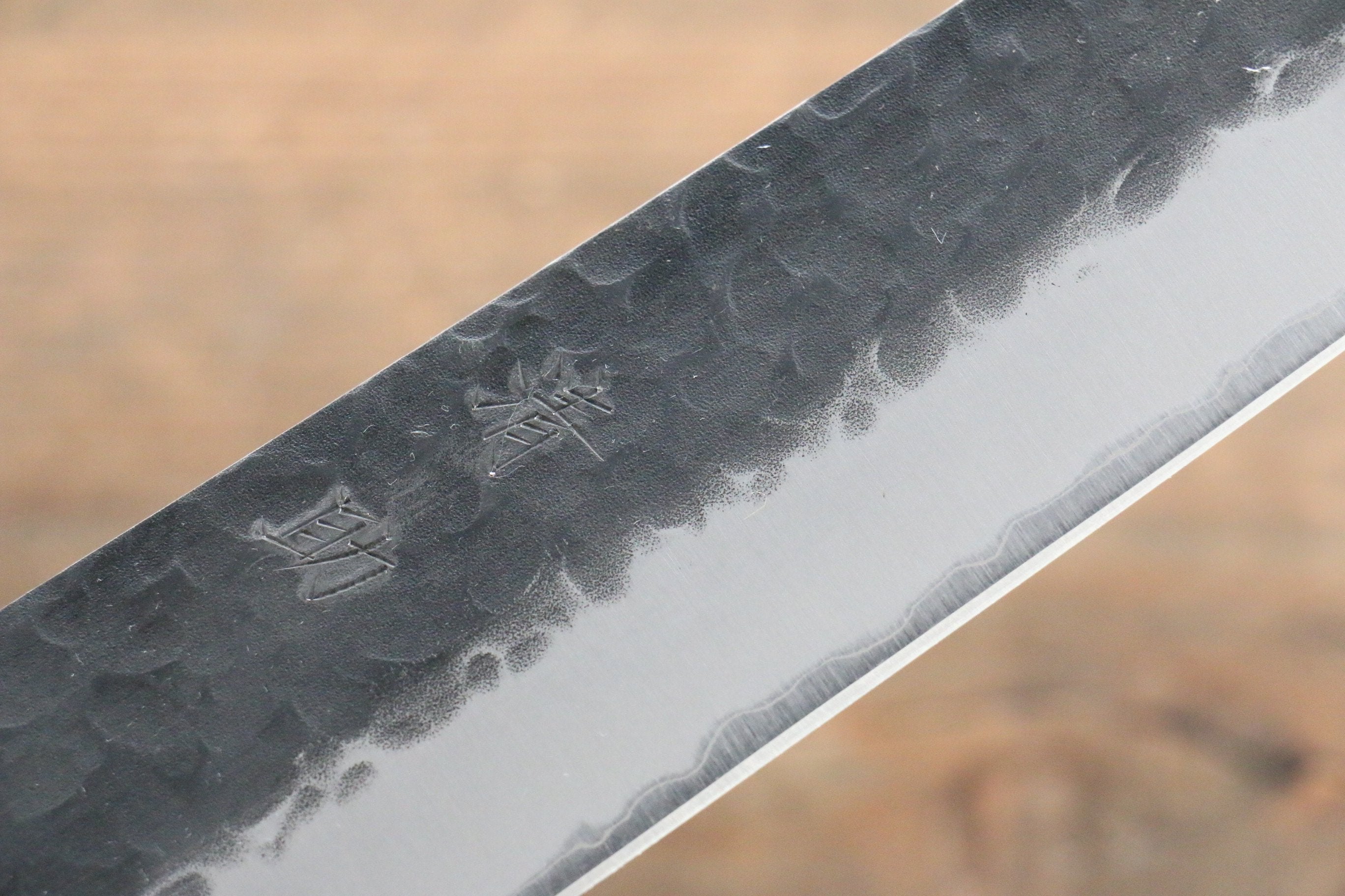 Premium Seisuke Kurobeni Blue Super Hammered Kurouchi Kiritsuke Gyuto Knife 210mm - Japanese Chef Knife with Red Pakka Wood Handle - Perfect for Sushi, Sashimi & Precision Cutting