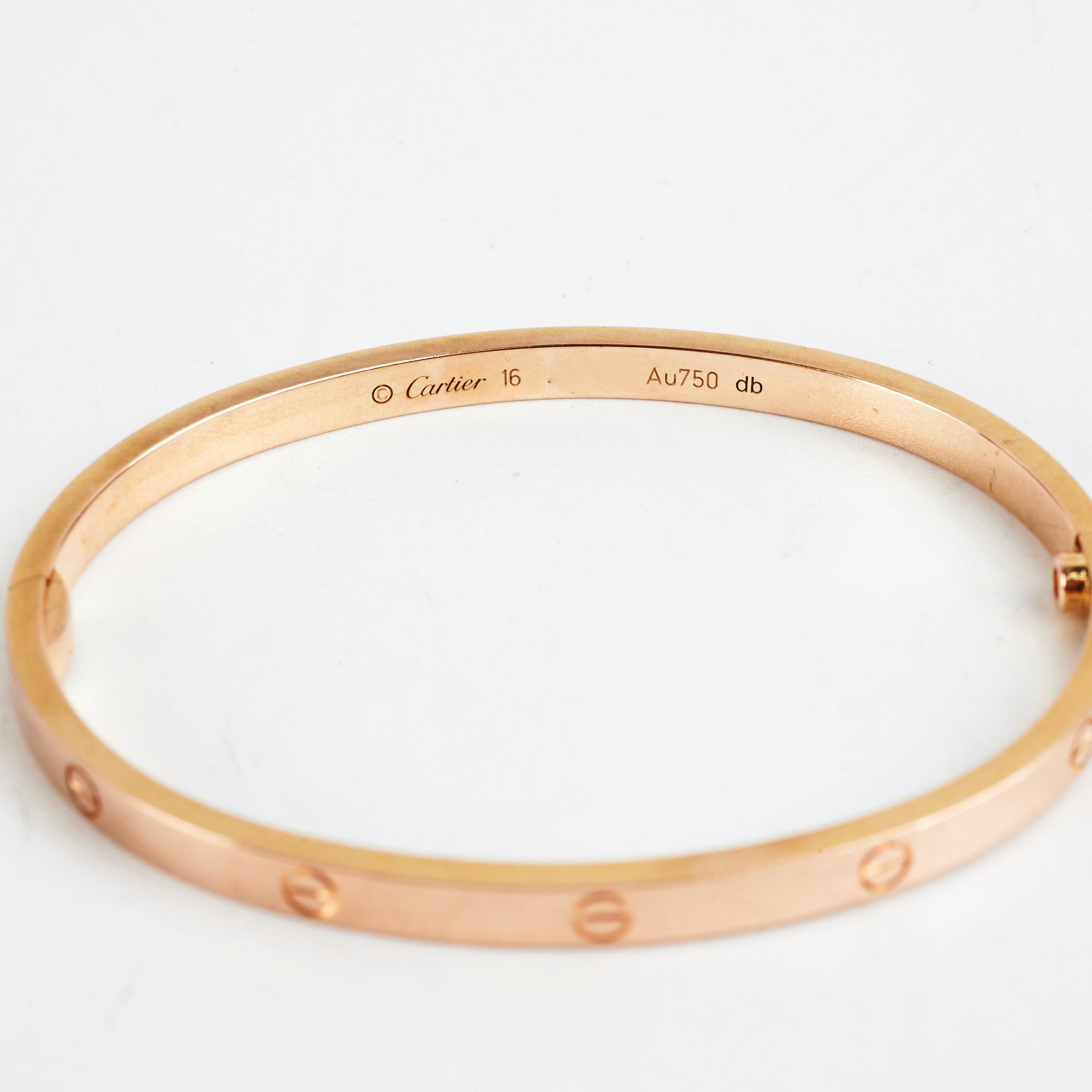 Cartier Small Love Bracelet 18K Pink Gold Size 16 - Elegant Jewelry Gift for Women, Perfect for Anniversaries & Special Occasions