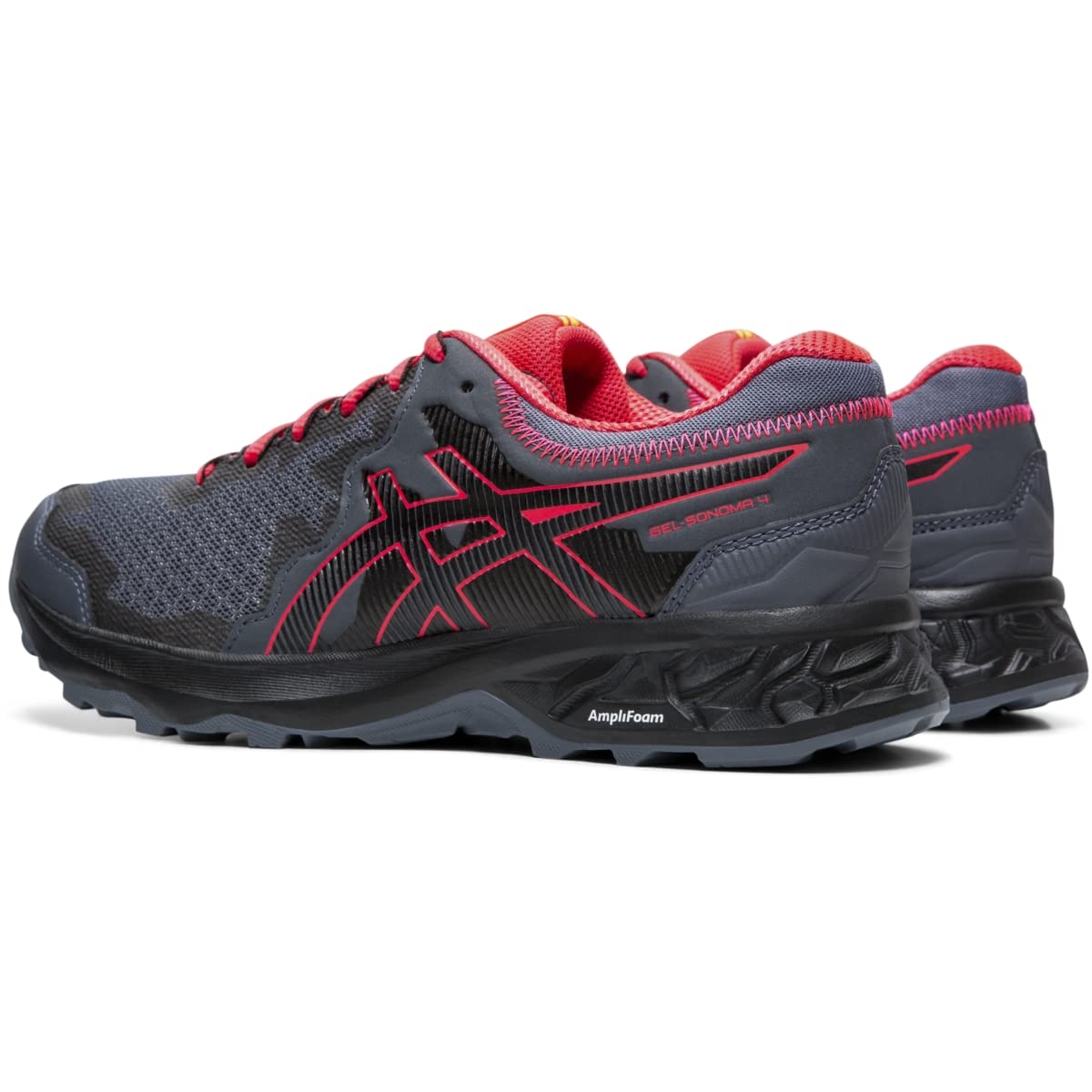 ASICS Women's Gel-Sonoma 4 Trail Running Shoes - Lightweight & Cushioned for Hiking, Jogging & Outdoor Adventures - Size 6 - Carrier Grey/Black